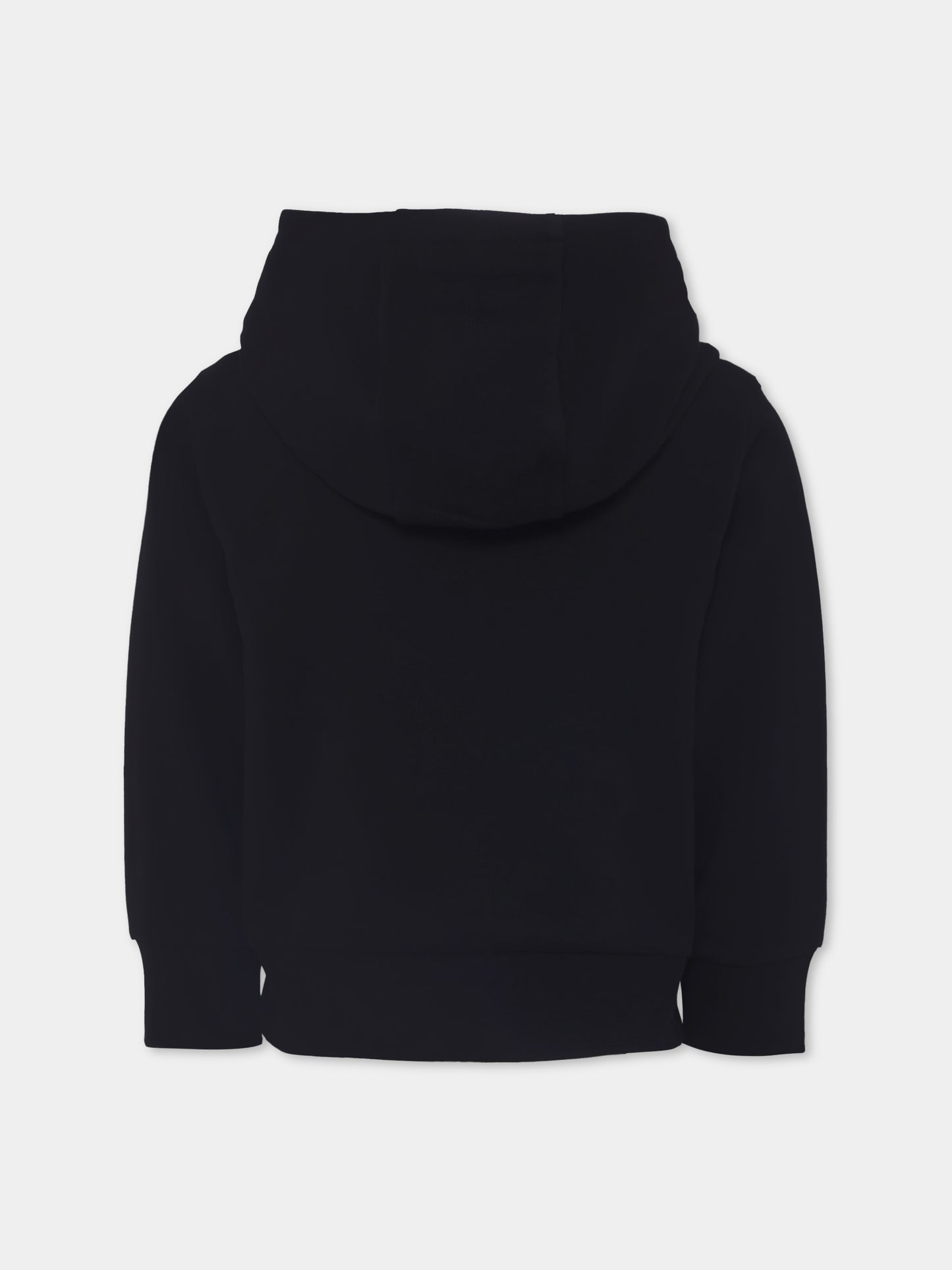 Felpa nera per bambini con logo,Moncler Kids,K2954 - 8G00017 - 899PS 999