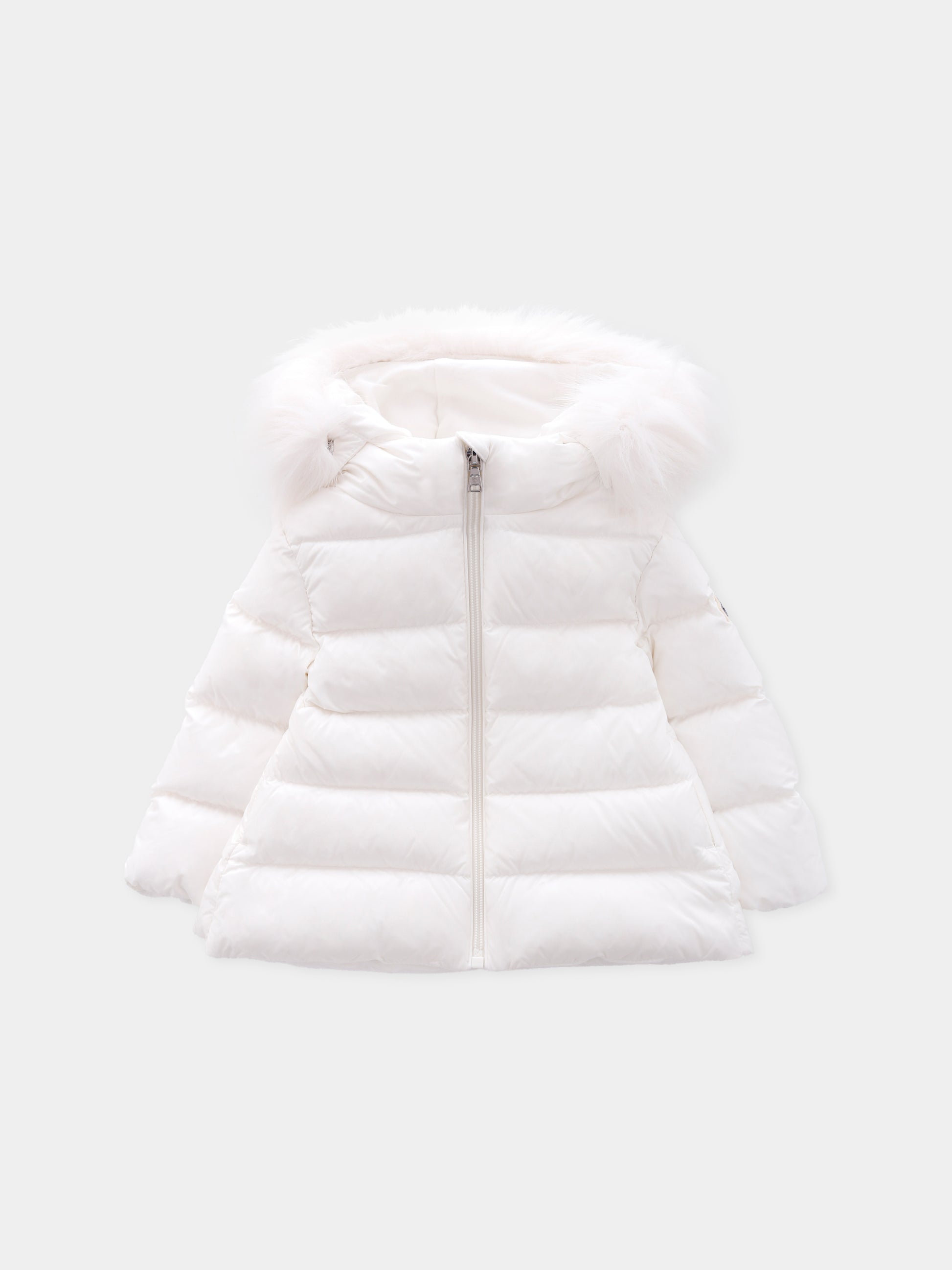 Piumino Obie bianco per neonata con logo,Moncler Kids,K2951 - 1A00012 - 597YF 034