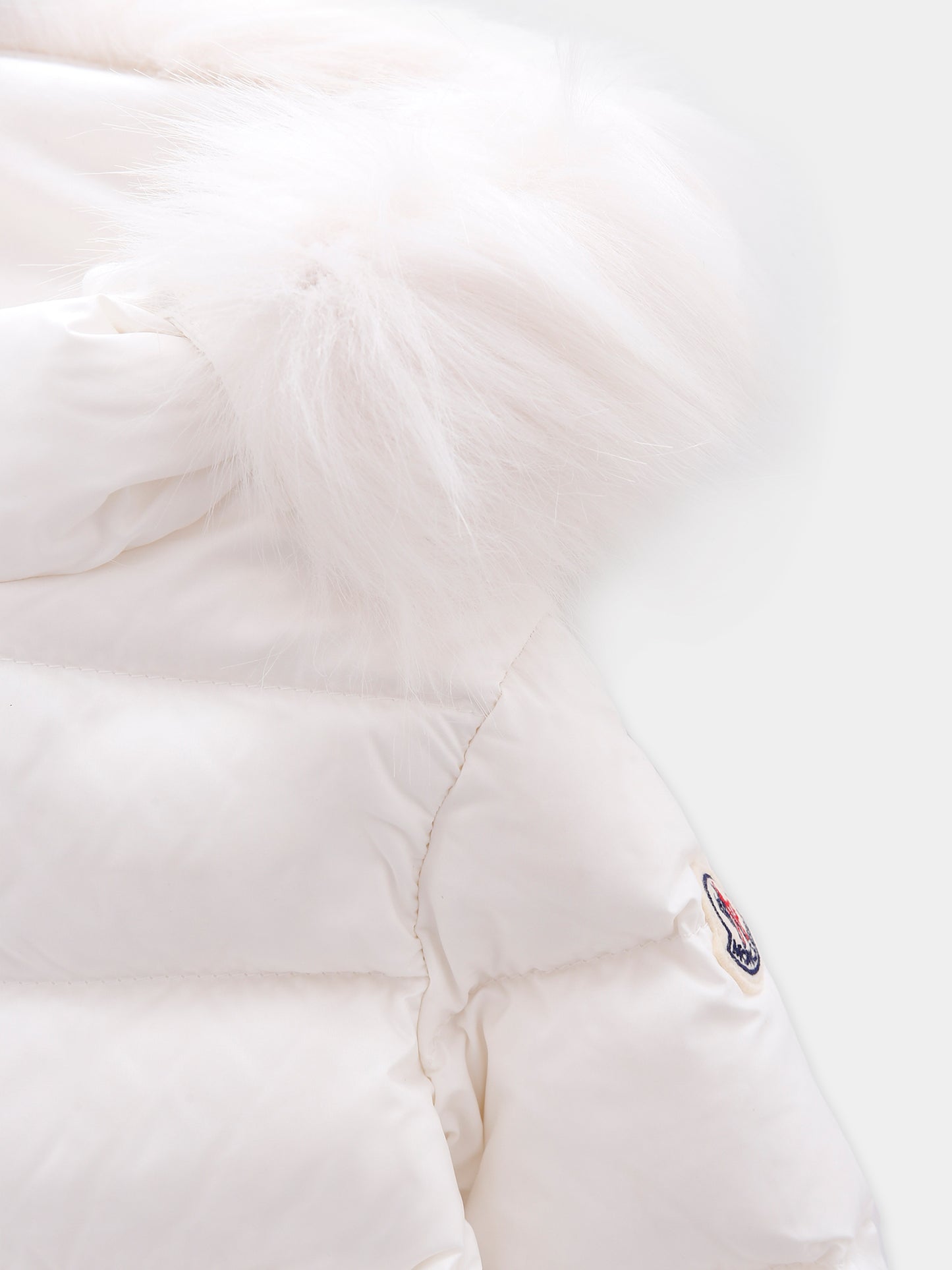 Piumino Obie bianco per neonata con logo,Moncler Kids,K2951 - 1A00012 - 597YF 034