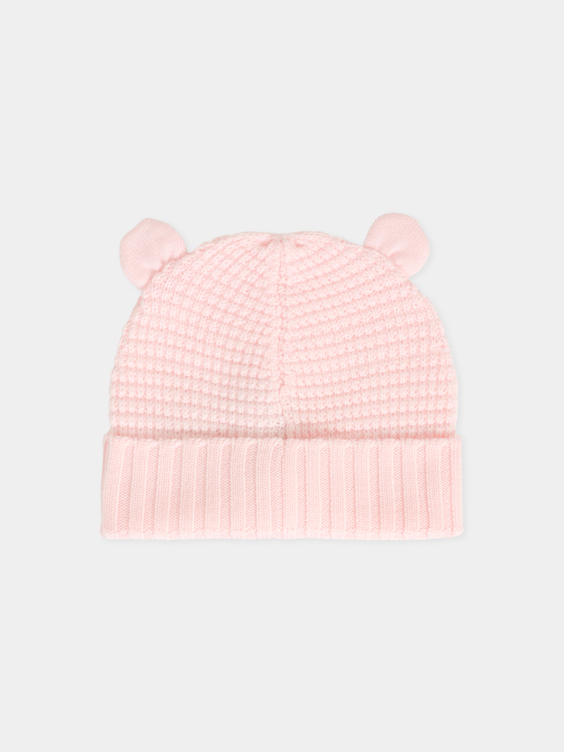 Berretto rosa per neonata con logo,Moncler Kids,K2951 - 3B00008 - M1131 506