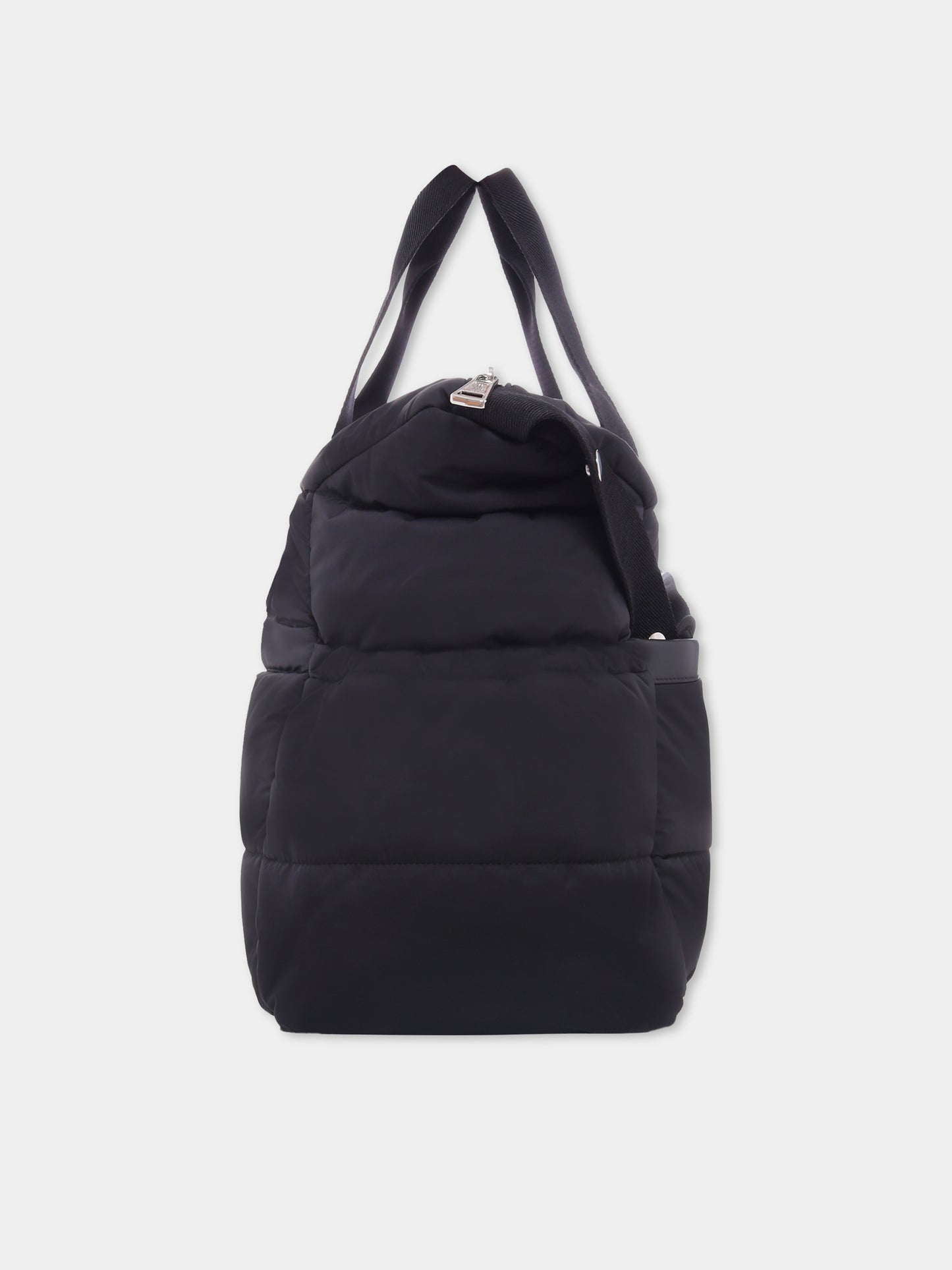 Borsa mamma nera per neonati con logo,Moncler Kids,K2951 - 5D00001 - M6811 999