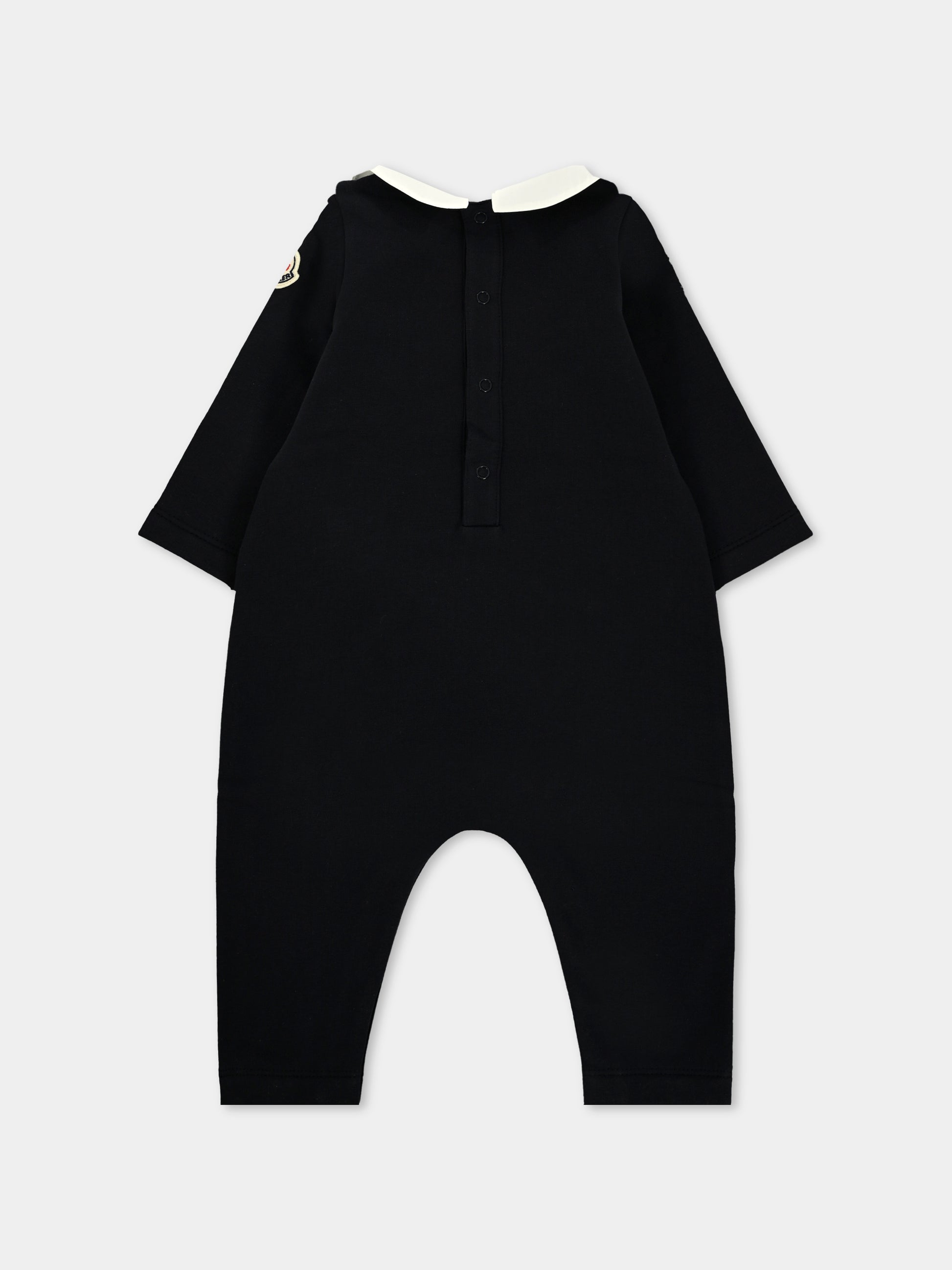 Tutina blu per neonato con logo,Moncler Kids,K2951 - 8L00004 - 89A23 778