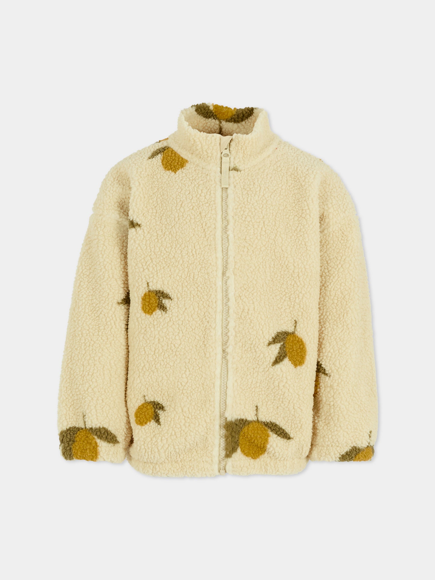 Ecopelliccia avorio per bambini con limoni,Konges Sløjd,KS103479 MON GRAND CITRON