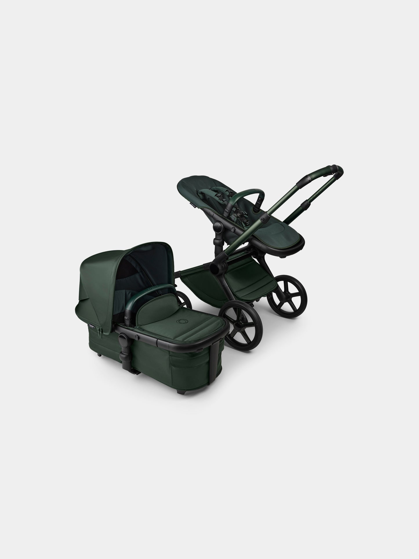 Poussette complète Fox 5 Noir Édition Limitée Midnight green