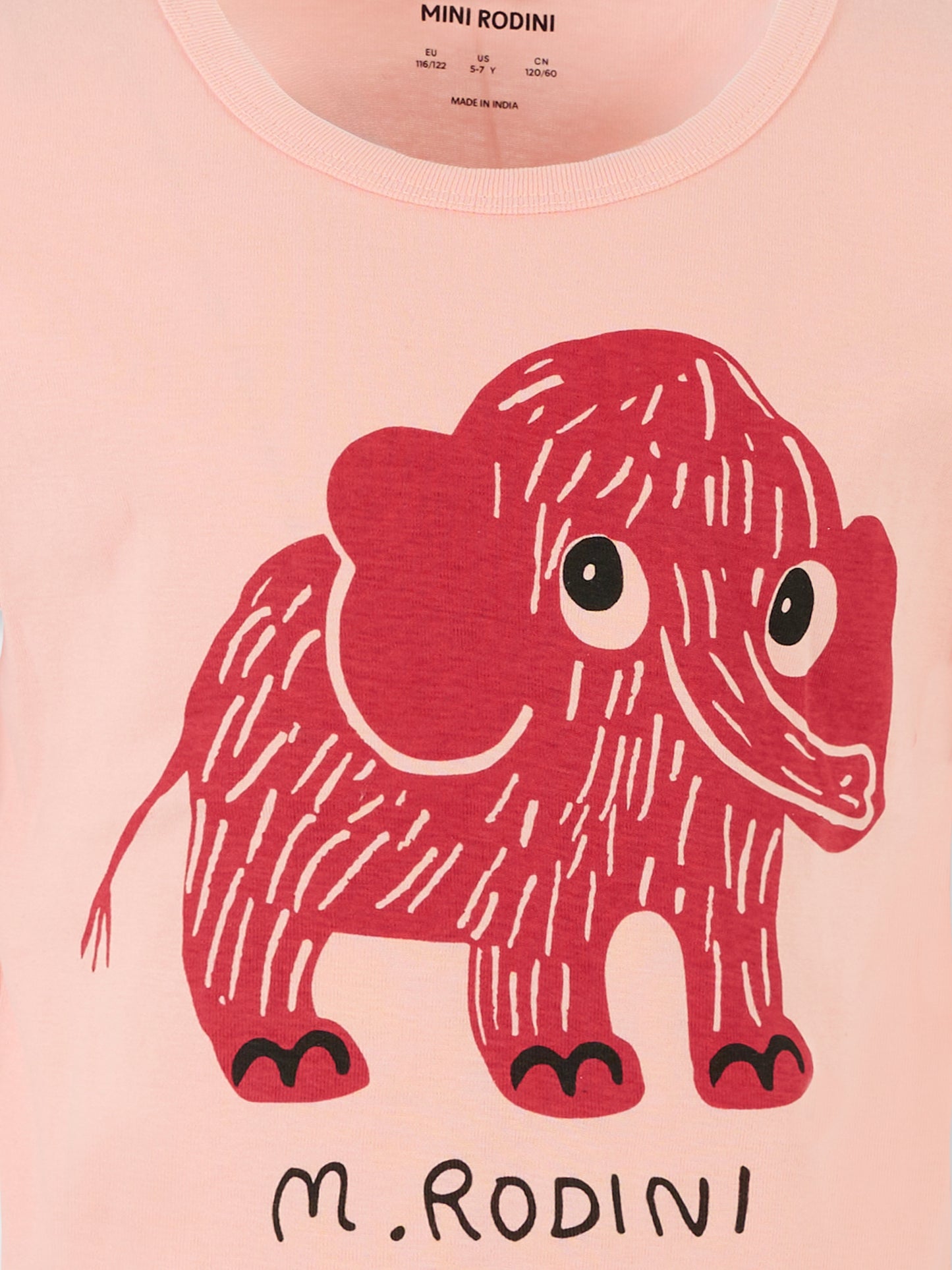 T-shirt rosa per bambina con elefante,Mini Rodini,2572015328
