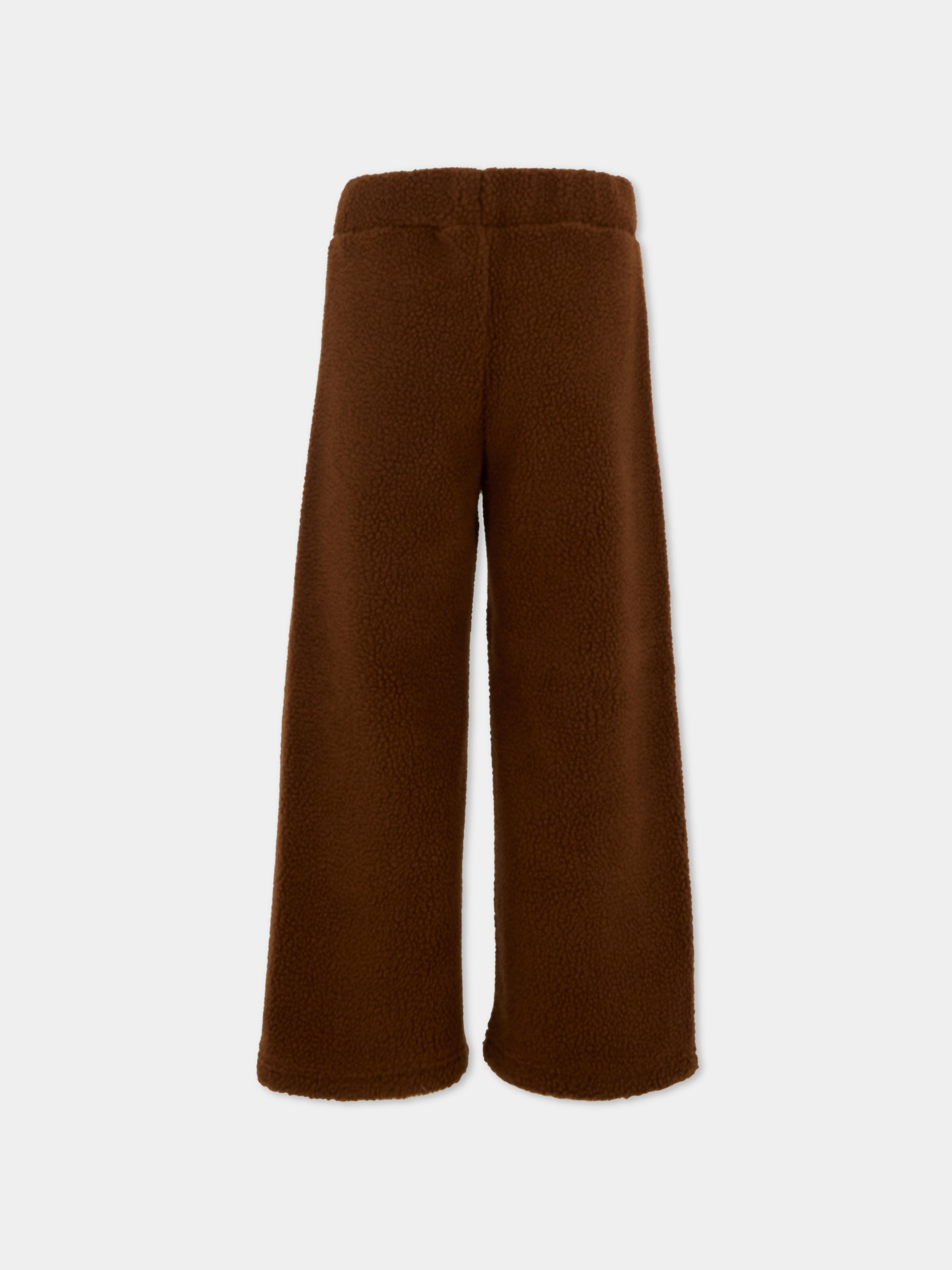Pantaloni marroni per bambini con orso,Mini Rodini,2571012516