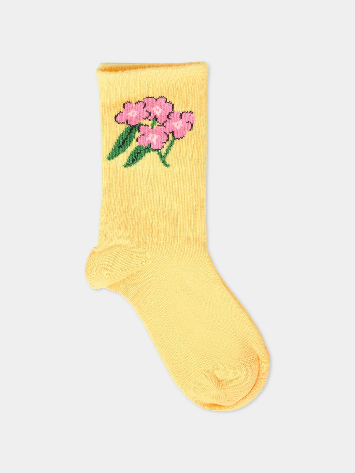 Set calze multicolor per bambina con cuori e fiori,Mini Rodini,2576011500