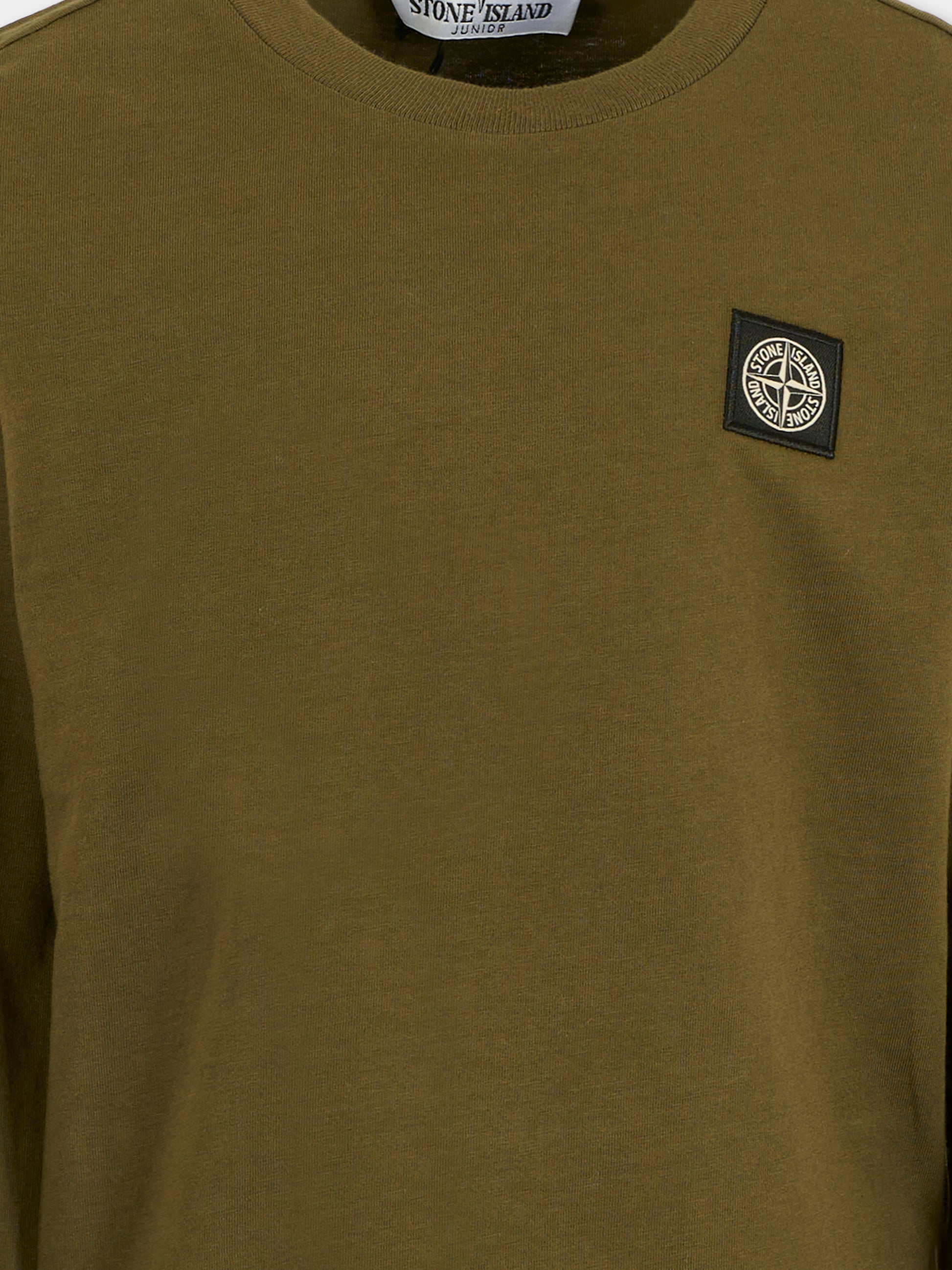 T-shirt verde per bambino con bussola,Stone Island Junior,K2S16 2100003 S0047 - V0054