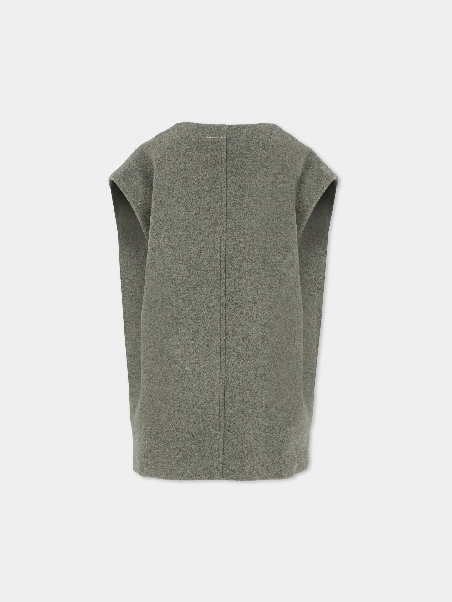 Vestito grigio per bambina con logo,Mm6 Maison Margiela,M60857-MM00W-M6911