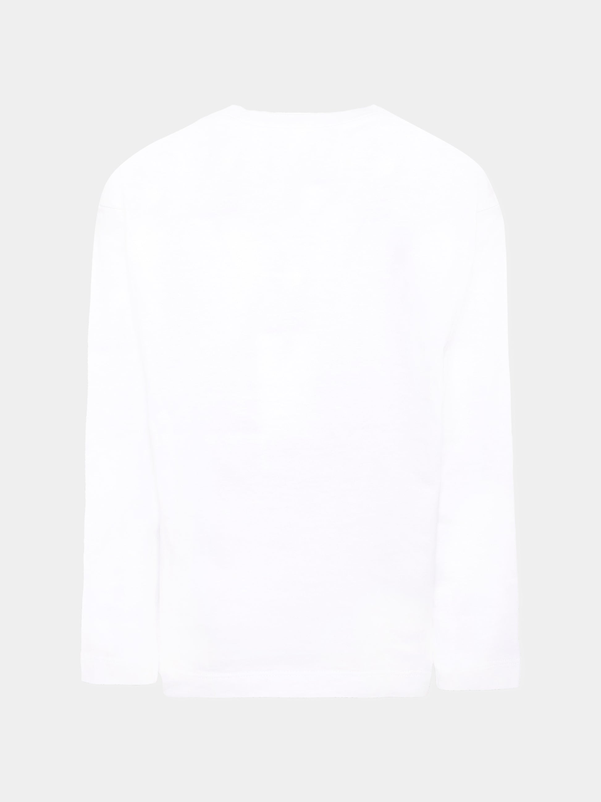 T-shirt bianca per bambini con logo numerico,Mm6 Maison Margiela,M60910-MM04I-M6100