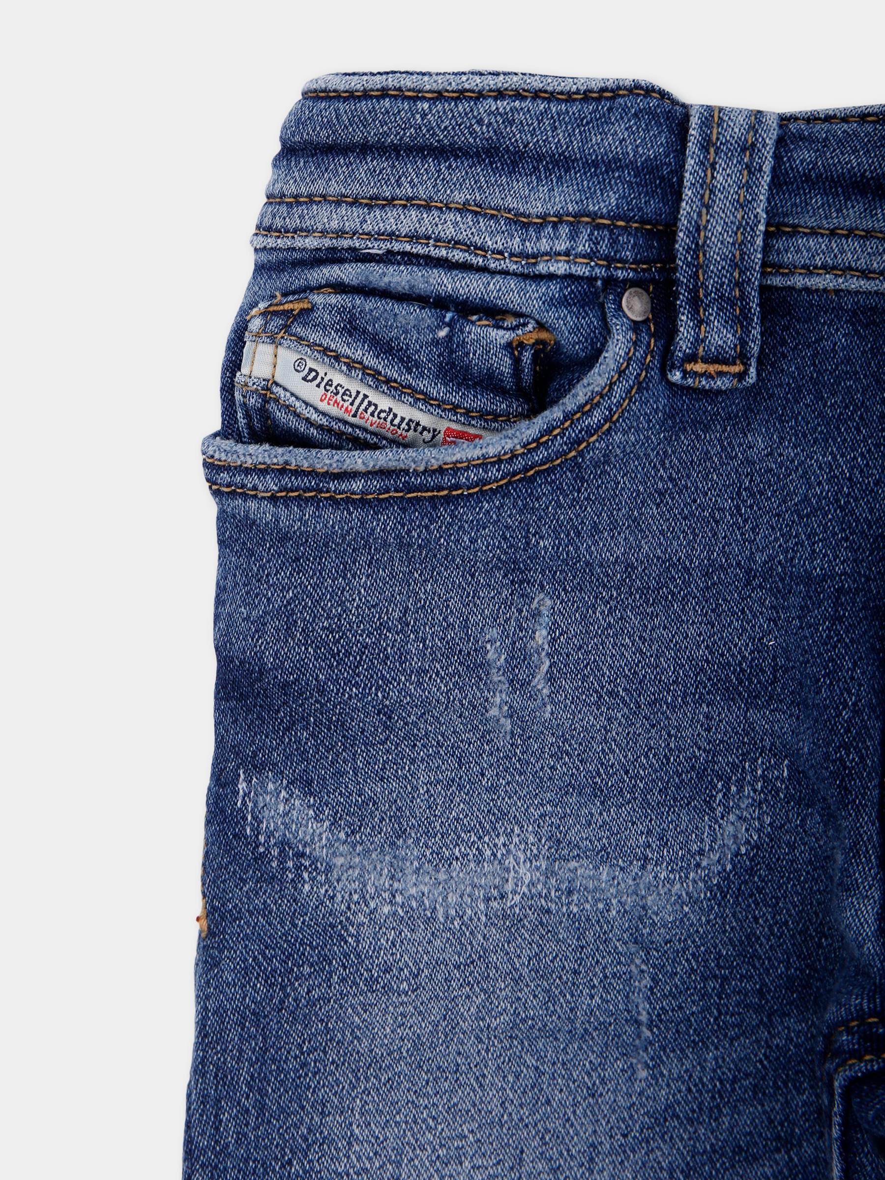 Jeans denim per neonato con logo,Diesel,K00309-KXBQF-K01