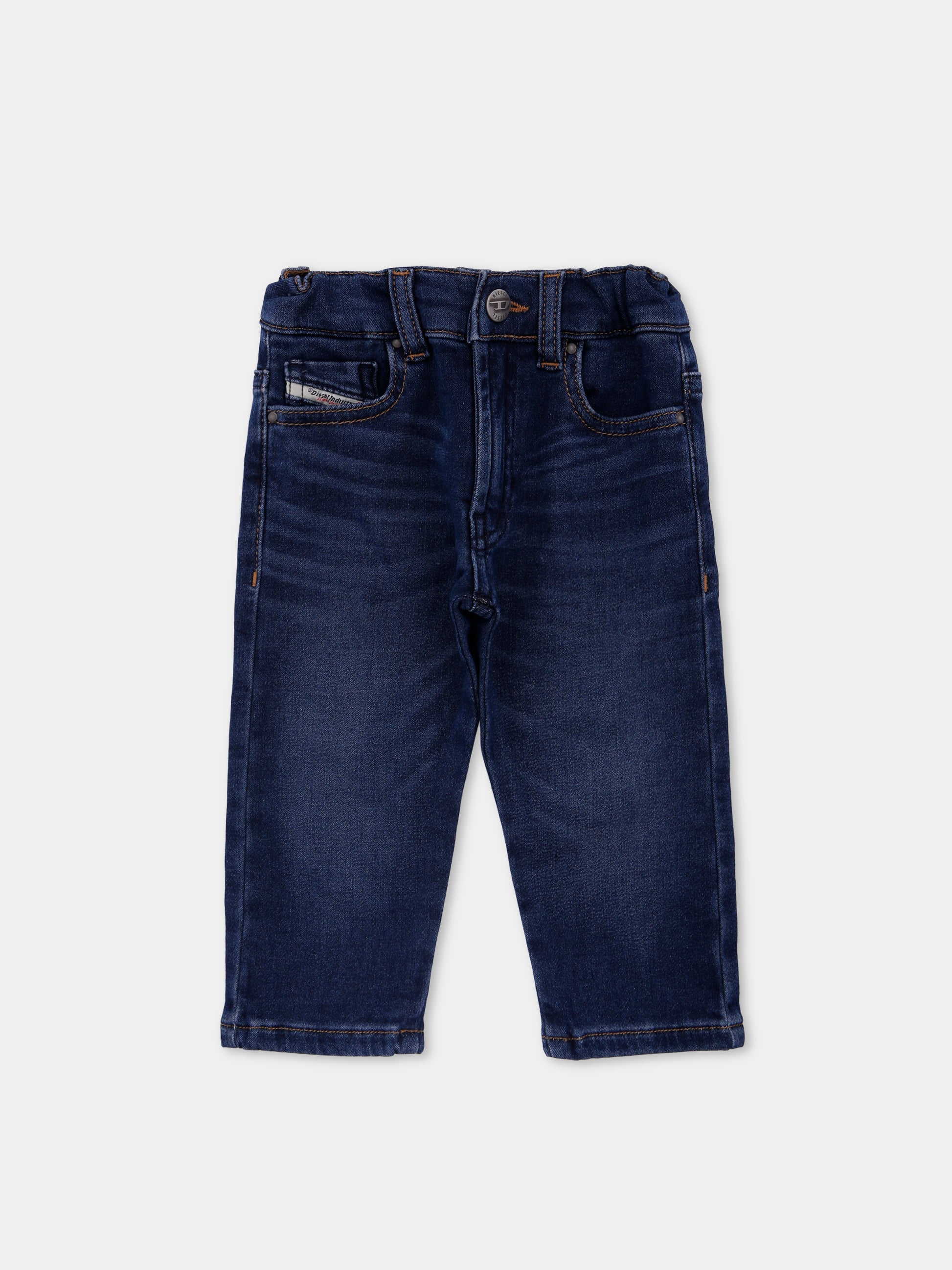 Jeans denim per neonato con logo,Diesel,K00312-KXBQG-K01