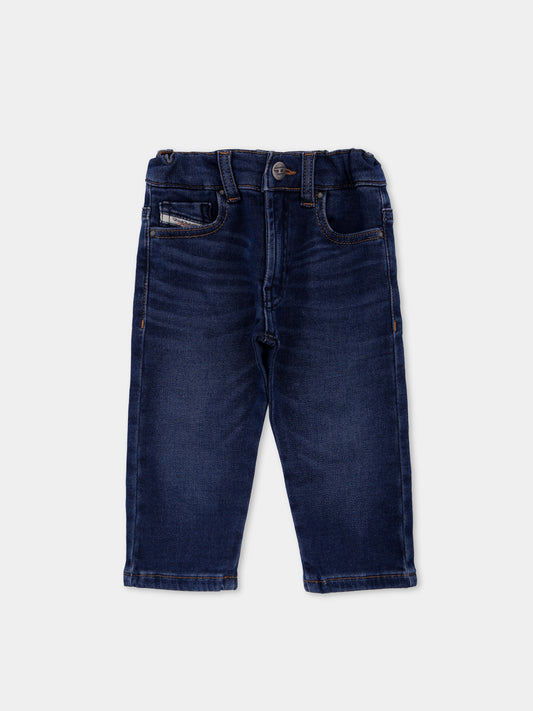 Jeans denim per neonato con logo,Diesel,K00312-KXBQG-K01