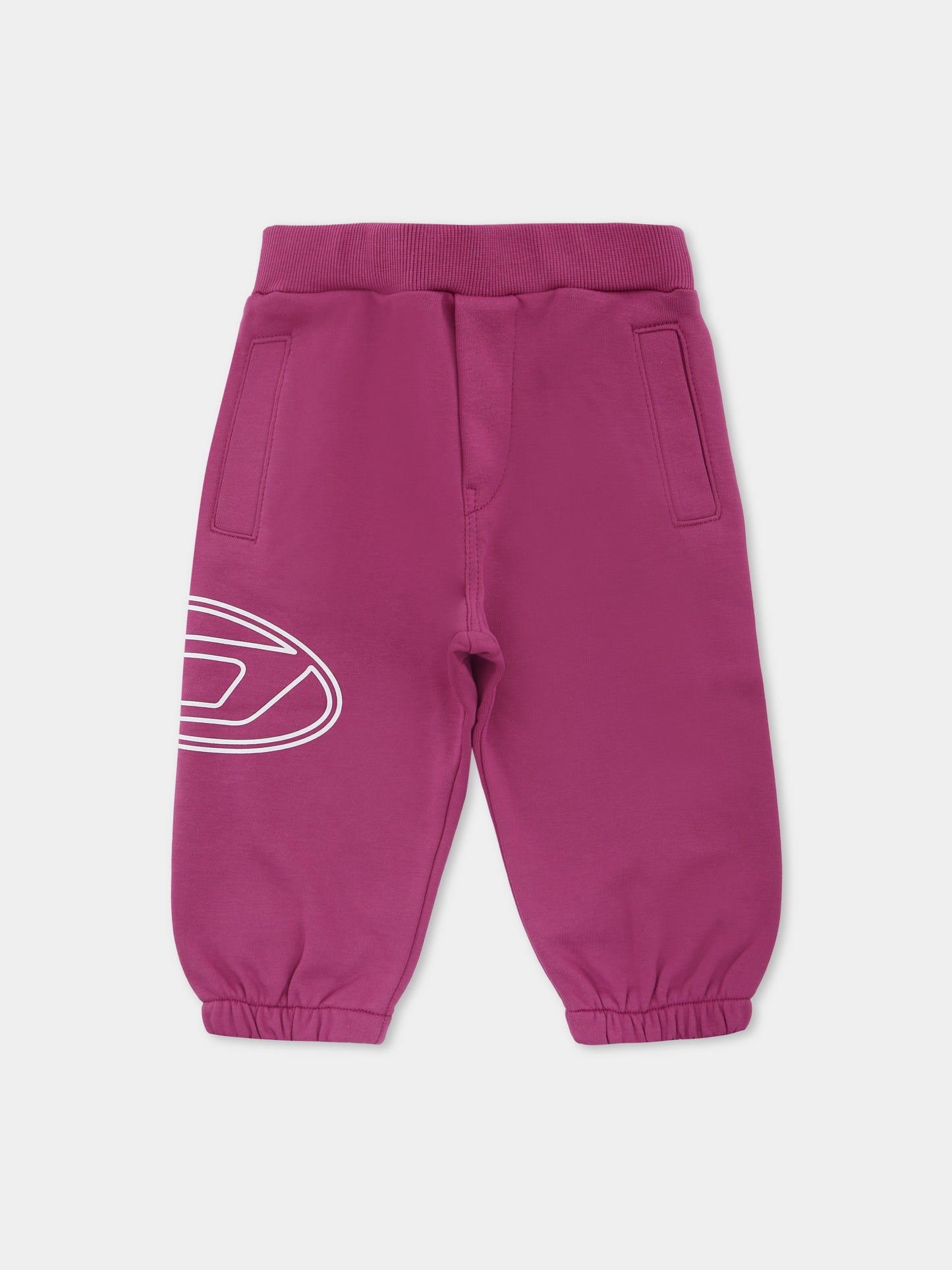 Pantaloni viola per neonata con logo,Diesel,K00693-KYAVF-K624