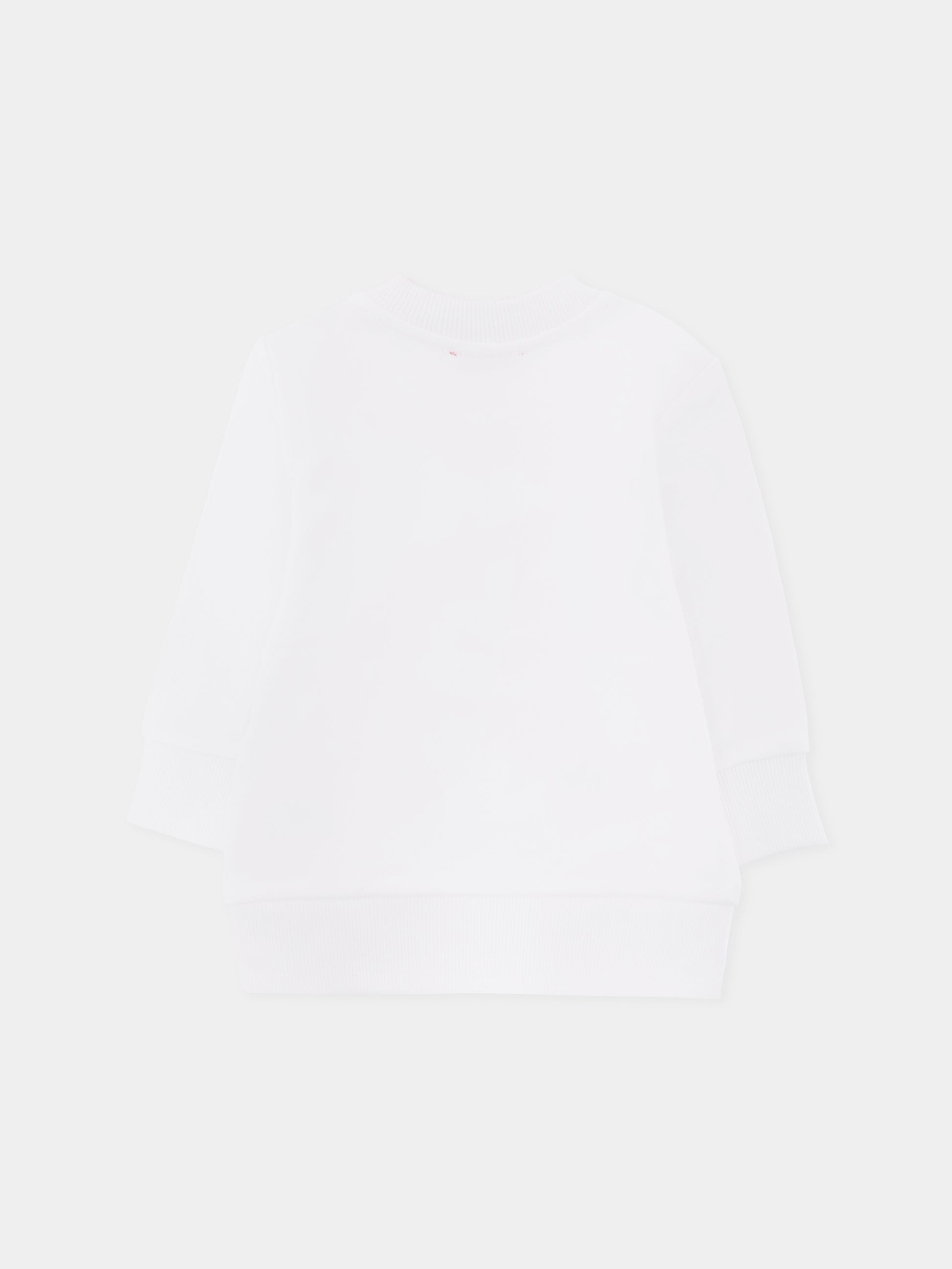 Felpa bianca per neonato con logo,Diesel,K00701-KYAVF-K100