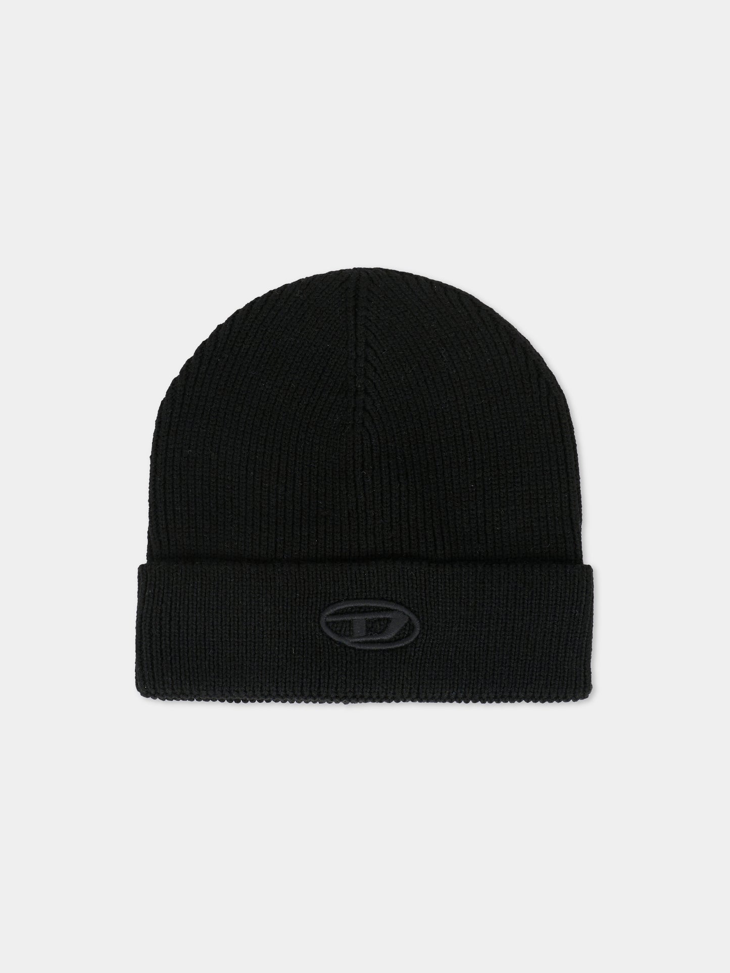 Berretto nero per bambino con logo,Diesel,J02392-KYAZ1-K900