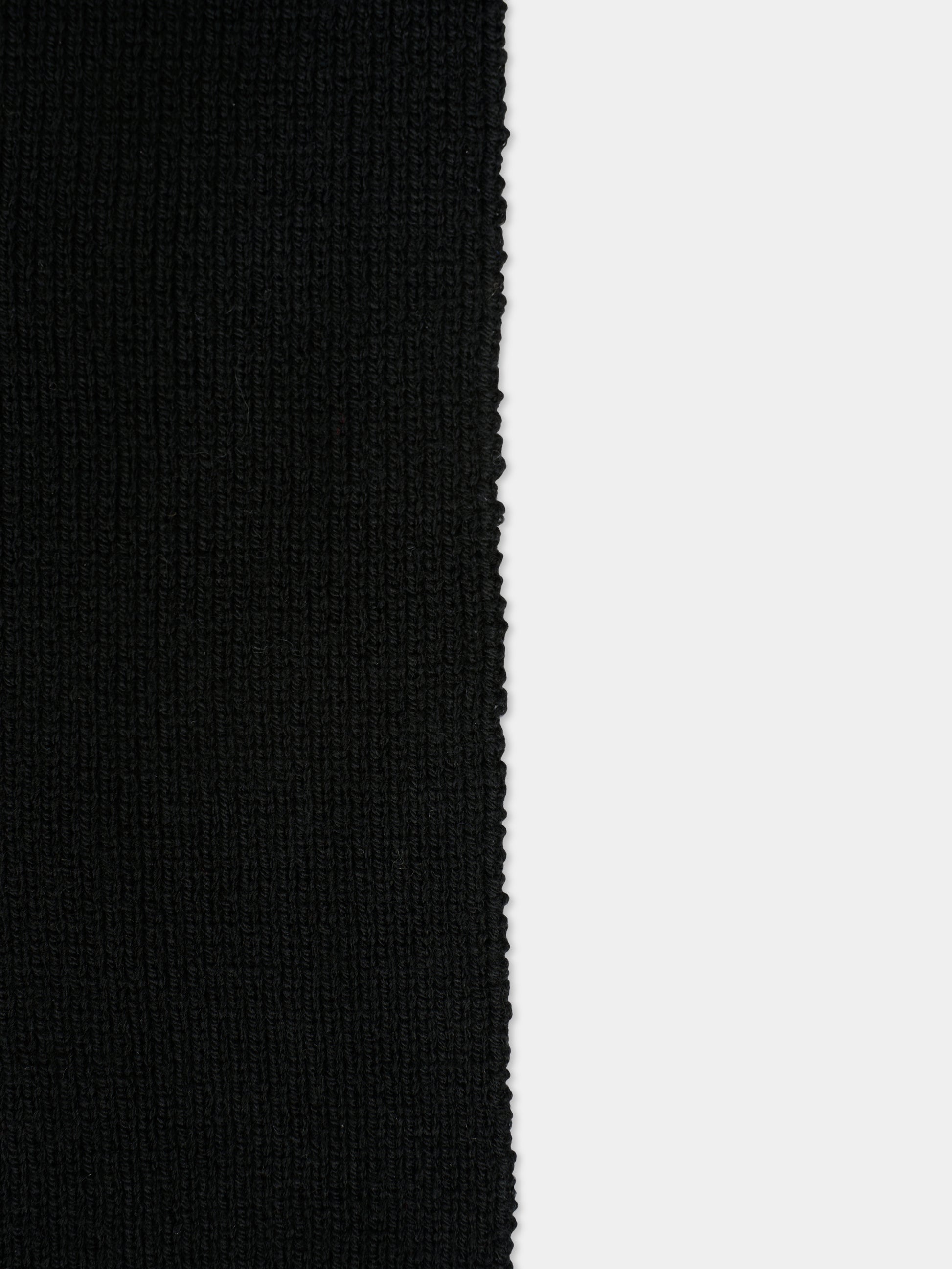 Sciarpa nera per bambino con logo,Diesel,J02463-KYAZ1-K900