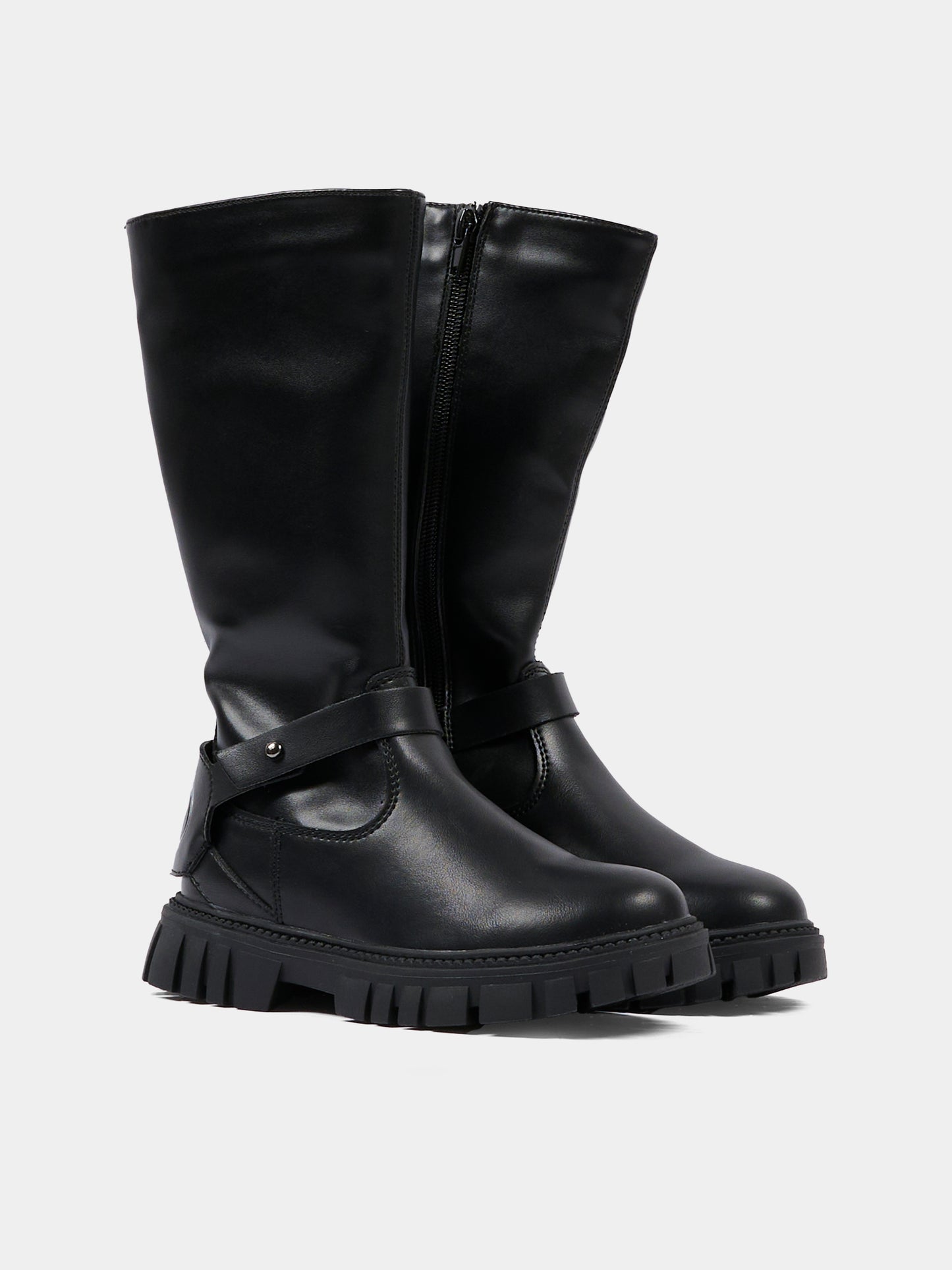 Stivali neri per bambina con logo,Diesel,BC1047-P1040-T8013