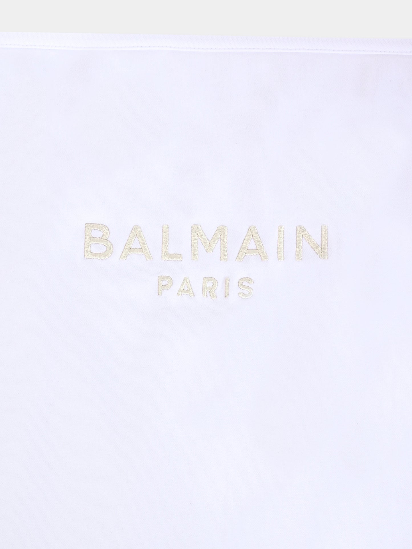 Coperta bianca per neonati con logo,Balmain Kids,BX0510-Z3278 100BG