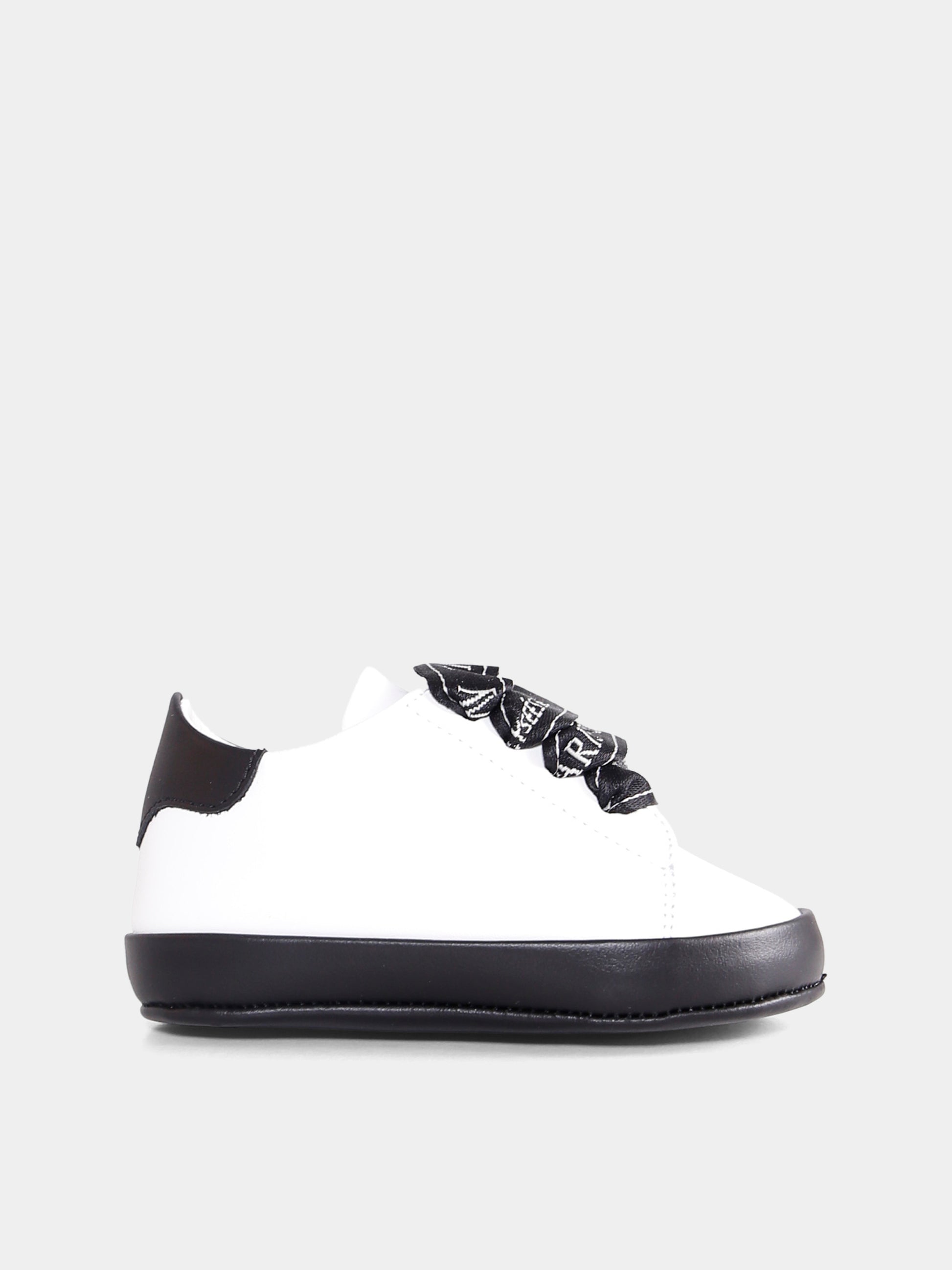 Sneakers bianche per neonati con logo,Balmain Kids,BX0606-Y0051 100NE