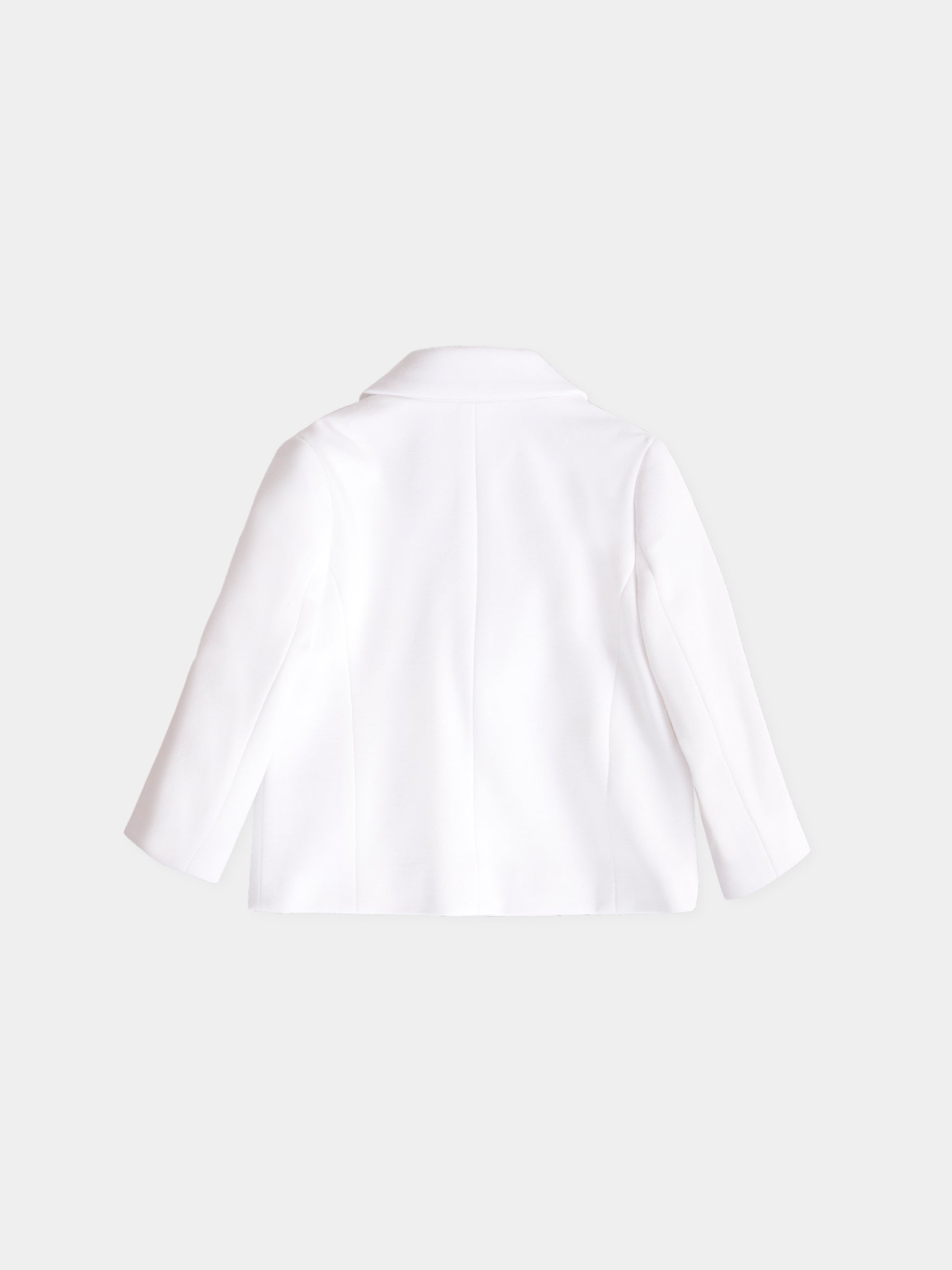 Giacca bianca per neonato con iconico labirinto all over,Balmain Kids,BX2504-J0371 100AG