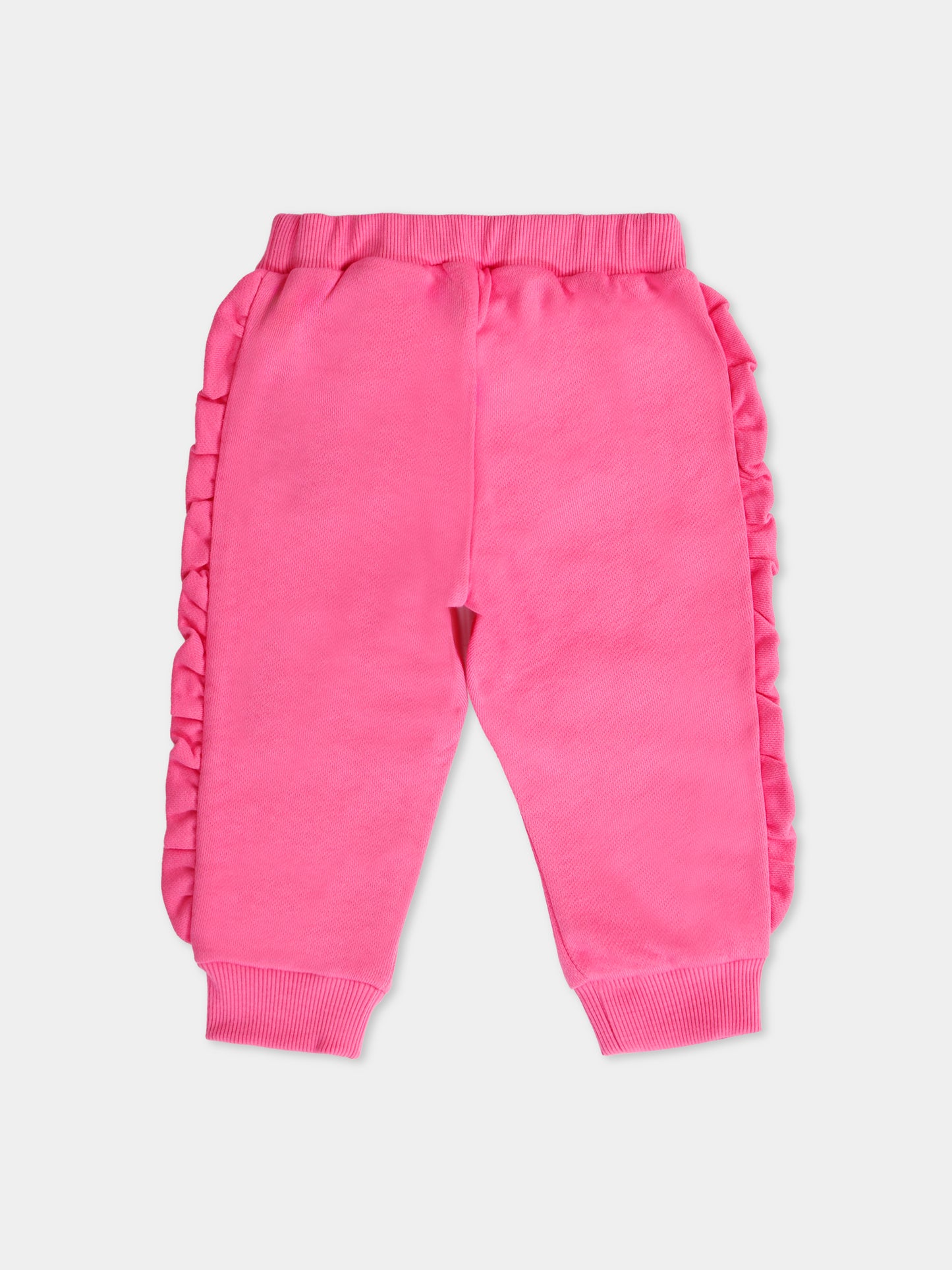 Pantaloni rosa per neonata con logo,Balmain Kids,BX6040-Z3183 51PRS