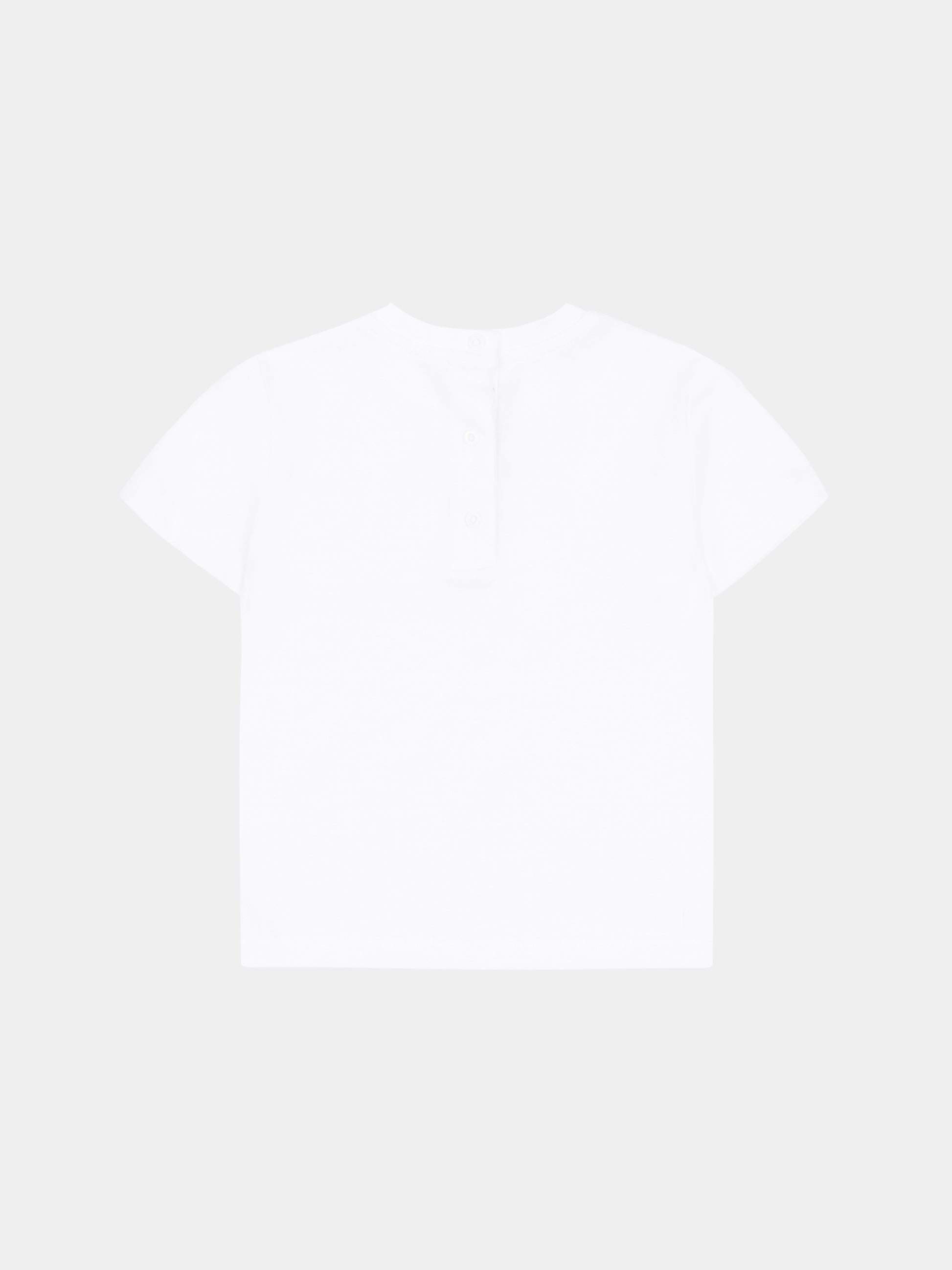 T-shirt bianca per neonati con logo,Balmain Kids,BX8501-Z3186 100NE