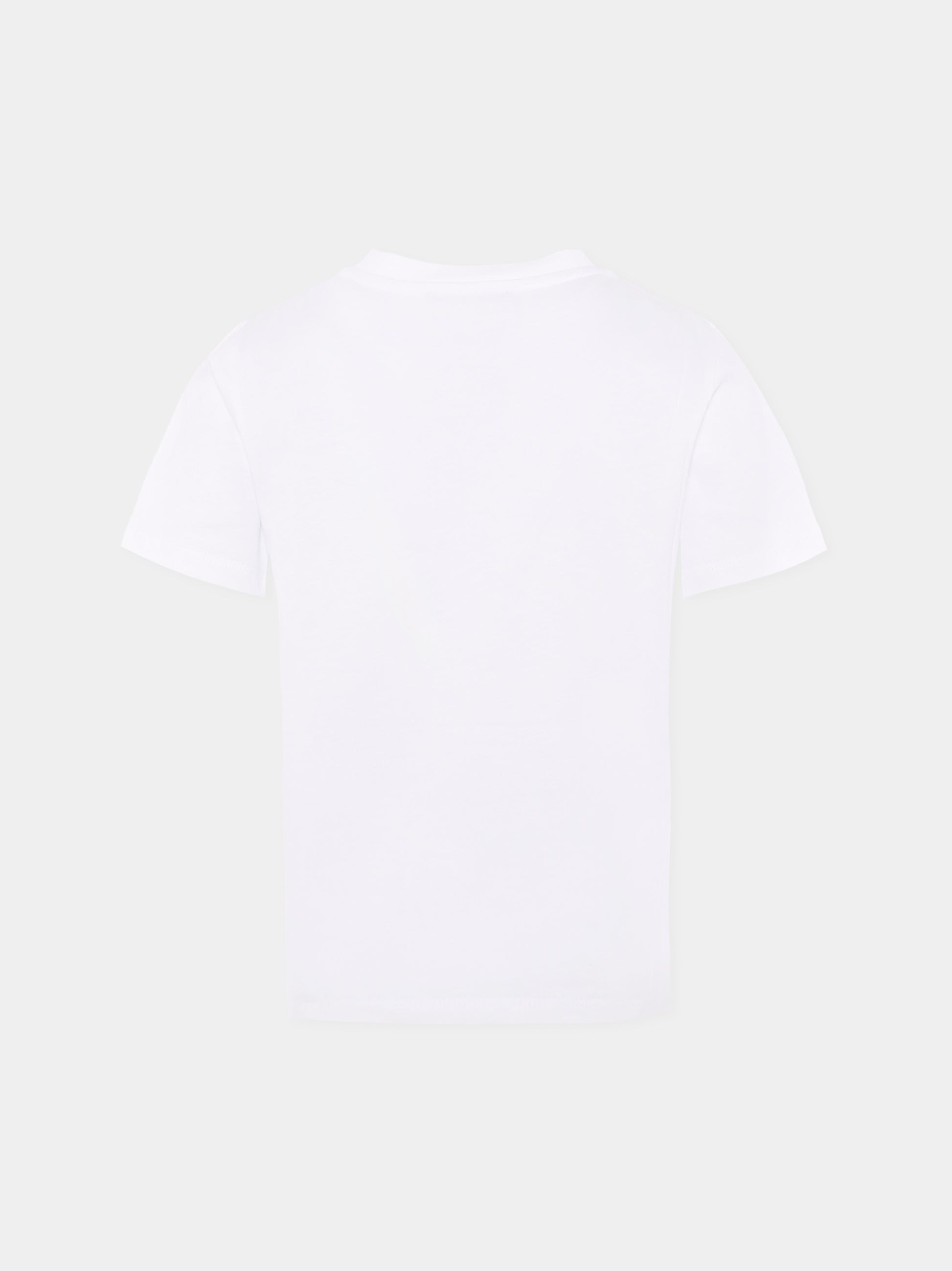 T-shirt bianca per bambini con logo,Balmain Kids,BX8P01-Z3186 100NE