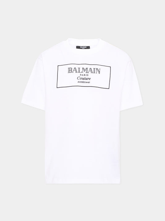 T-Shirt blanche pour enfants avec logo
