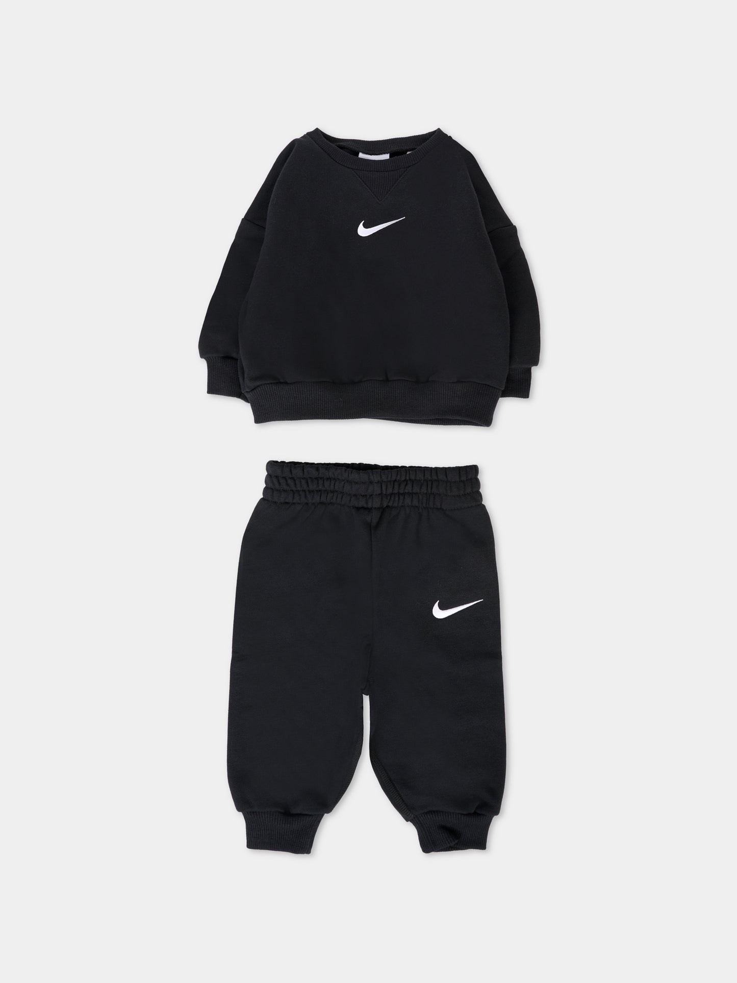 Completo nero per neonati con Swoosh bianco,Nike,66M188 023