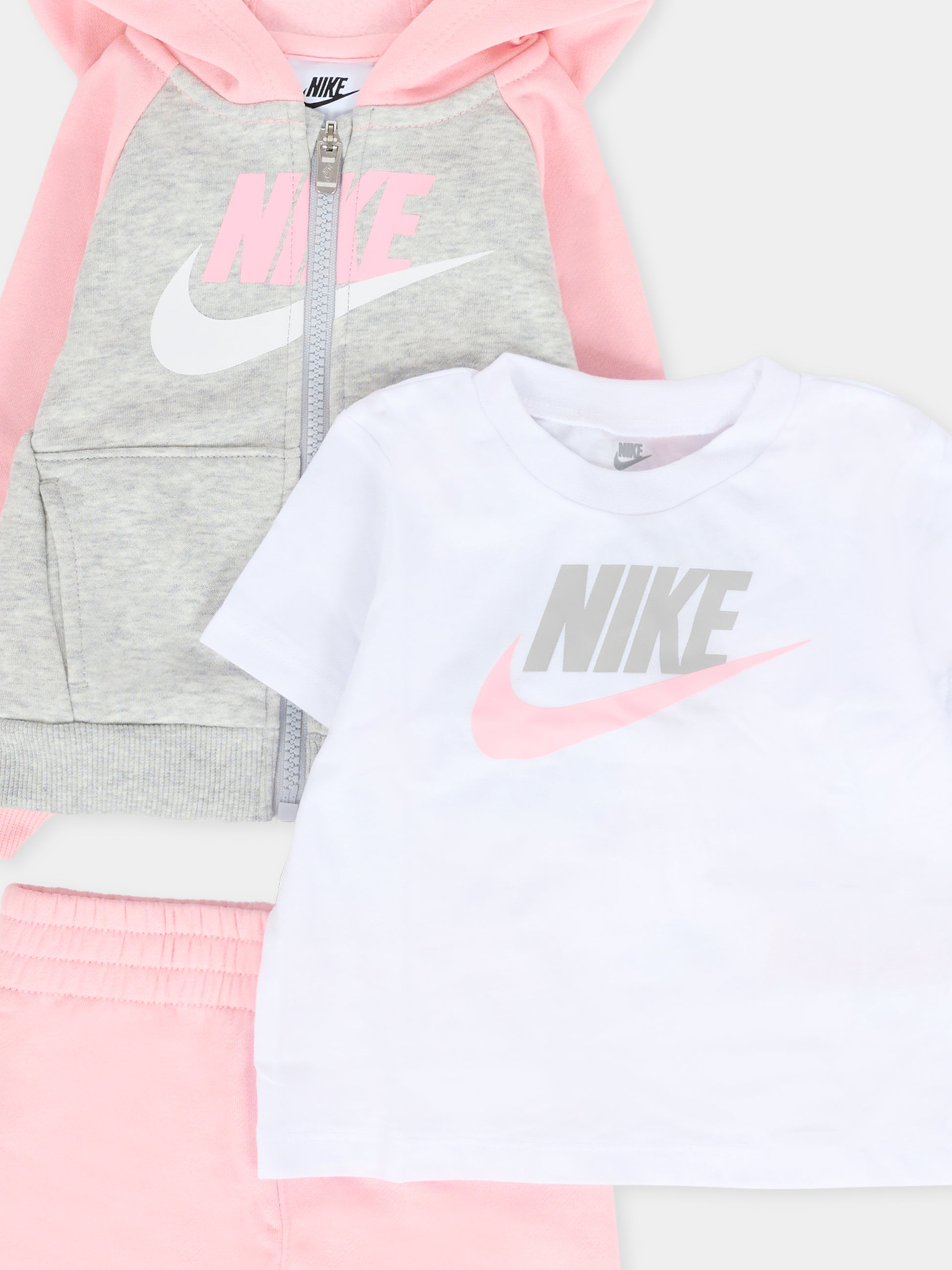 Completo rosa per neonata con logo,Nike,56N341 A0W