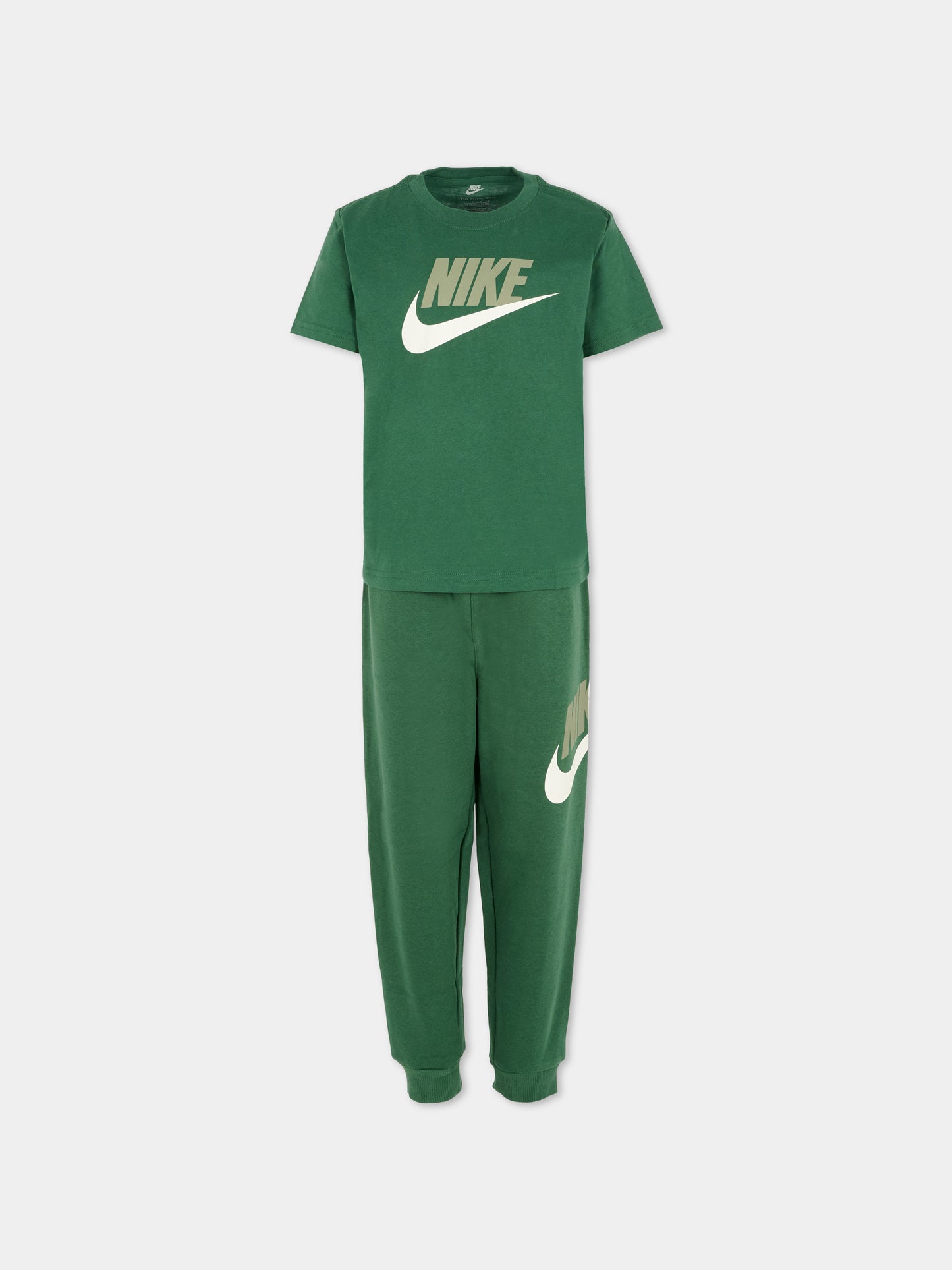 Completo verde per bambino con logo,Nike,86N341 F1J
