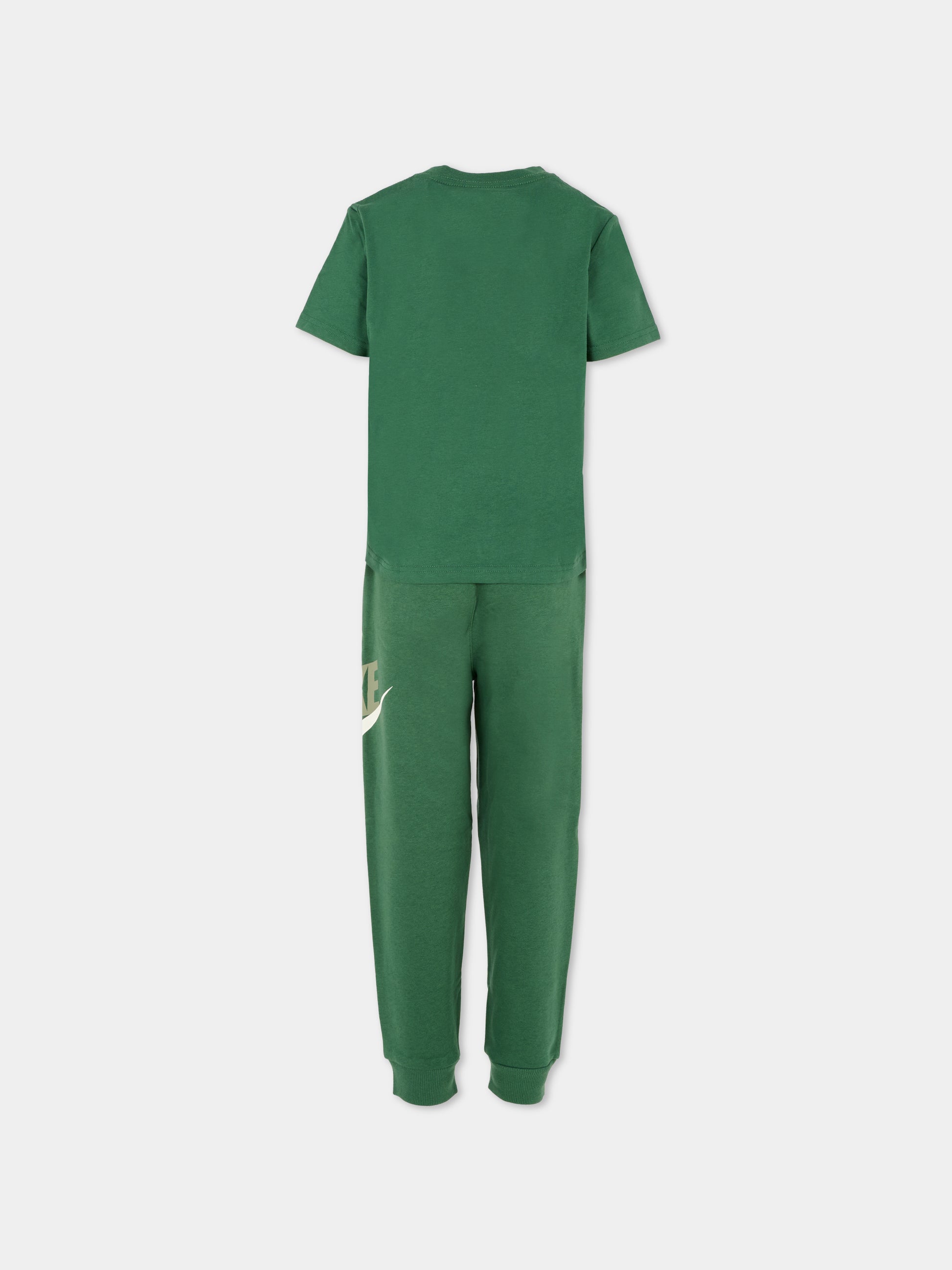 Completo verde per bambino con logo,Nike,86N341 F1J