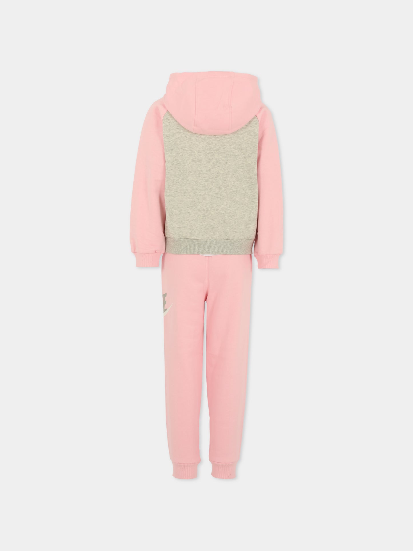 Completo rosa per bambina con logo,Nike,36N341 A0W