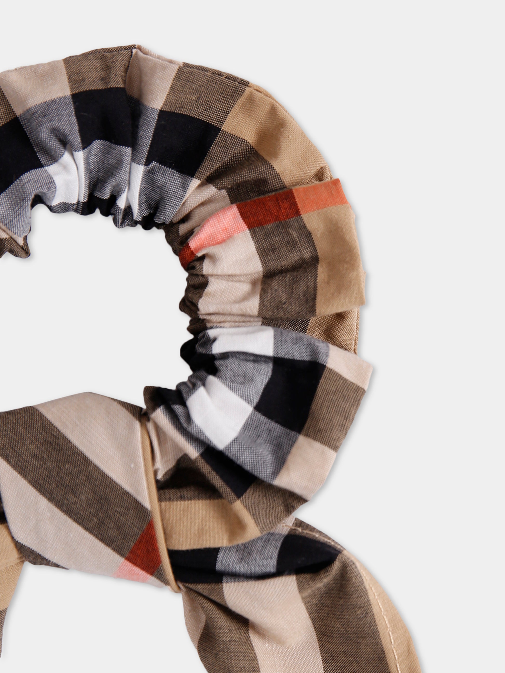 Elastico beige per bambina con check vintage,Burberry Kids,8100462 B9368