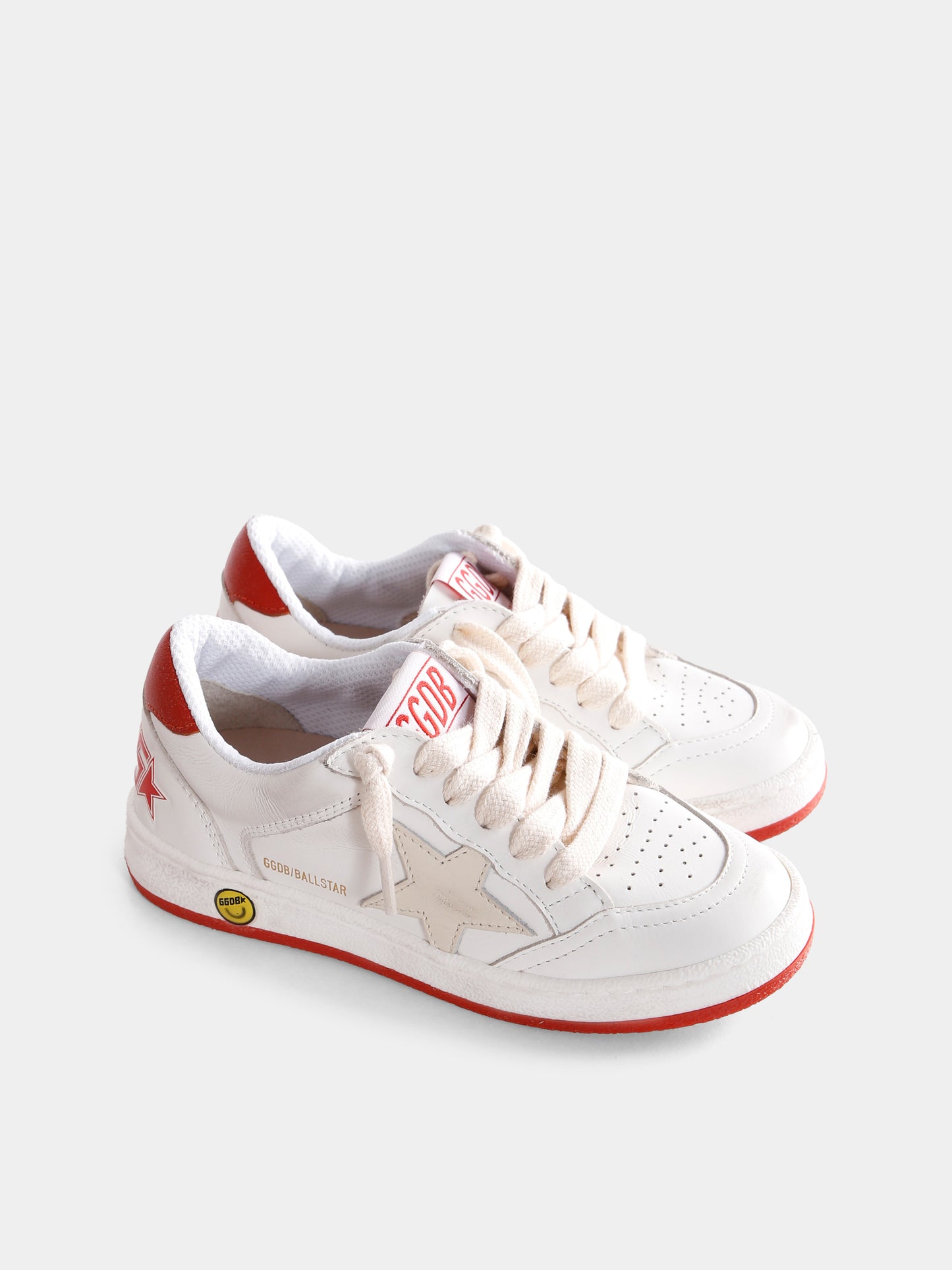 Sneakers Old School bianche per bambini con stella,Golden Goose,GJF00327 F007452 12270