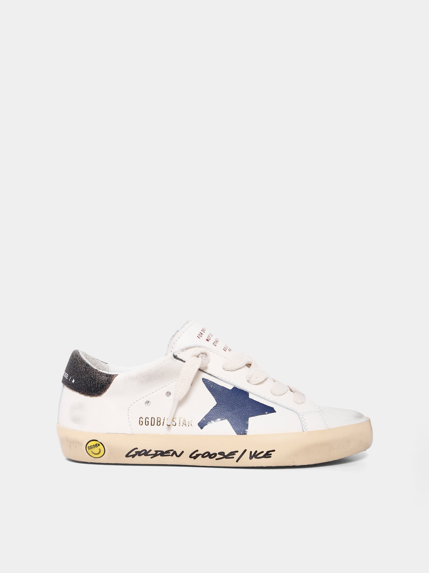 Sneakers Super Star bianche per bambino con stella,Golden Goose,GJF00270 F004340 11429