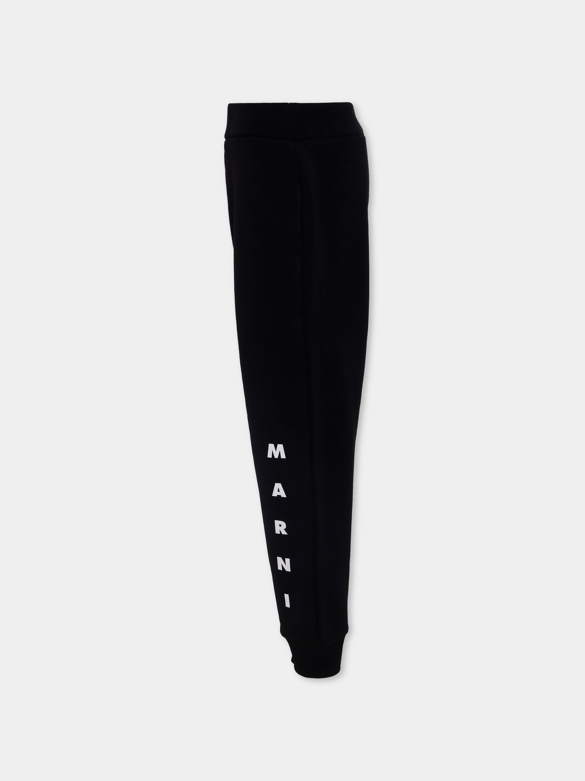 Pantaloni neri per bambini con logo,Marni Kids,M01218 M00V0 0M900