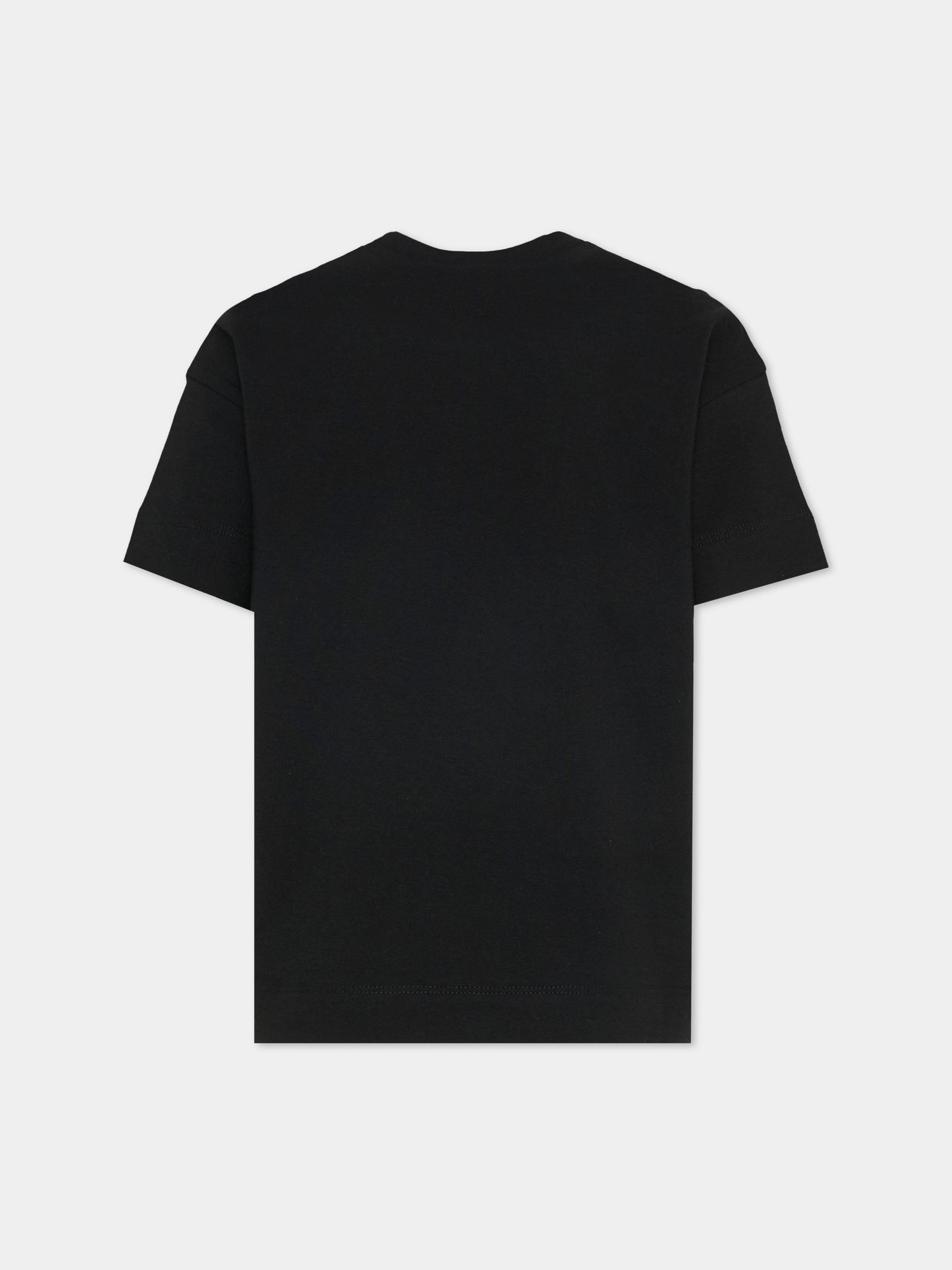 T-shirt nera per bambini con logo,Marni Kids,M01415 M00RF 0M900