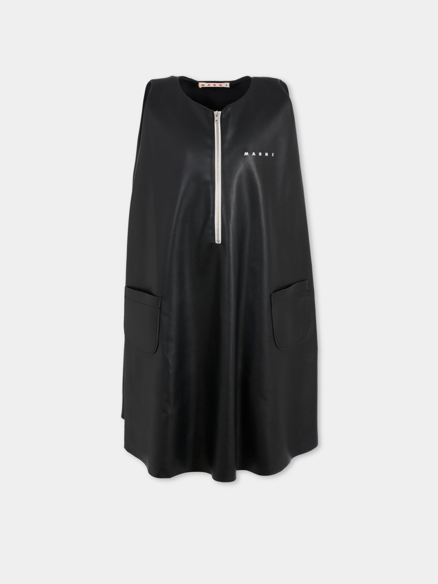 Vestito nero per bambina con logo,Marni Kids,M01501 M00W2 0M900