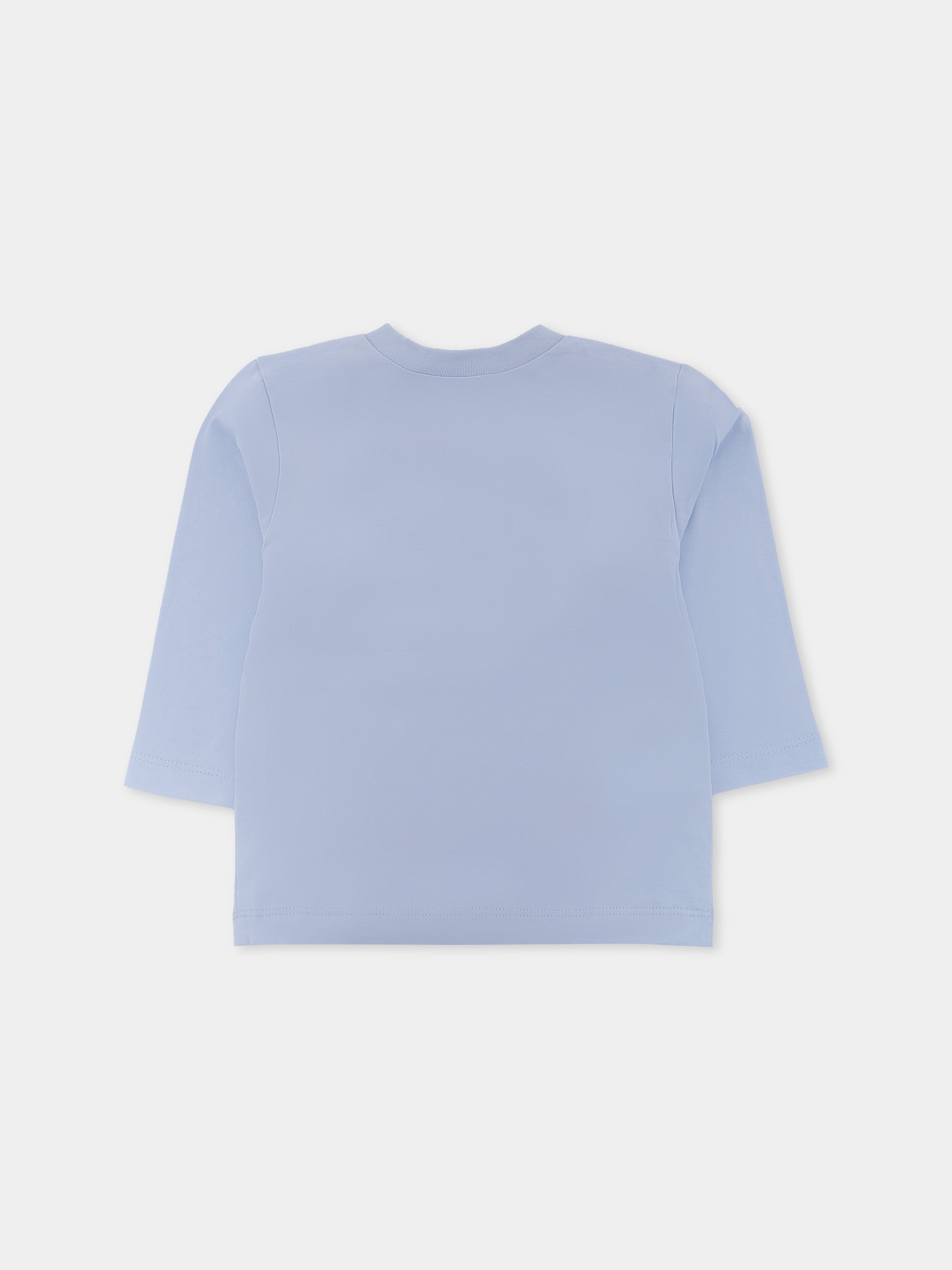 T-shirt azzurra per neonato con logo,Marni Kids,M01529 M00RF 0M855