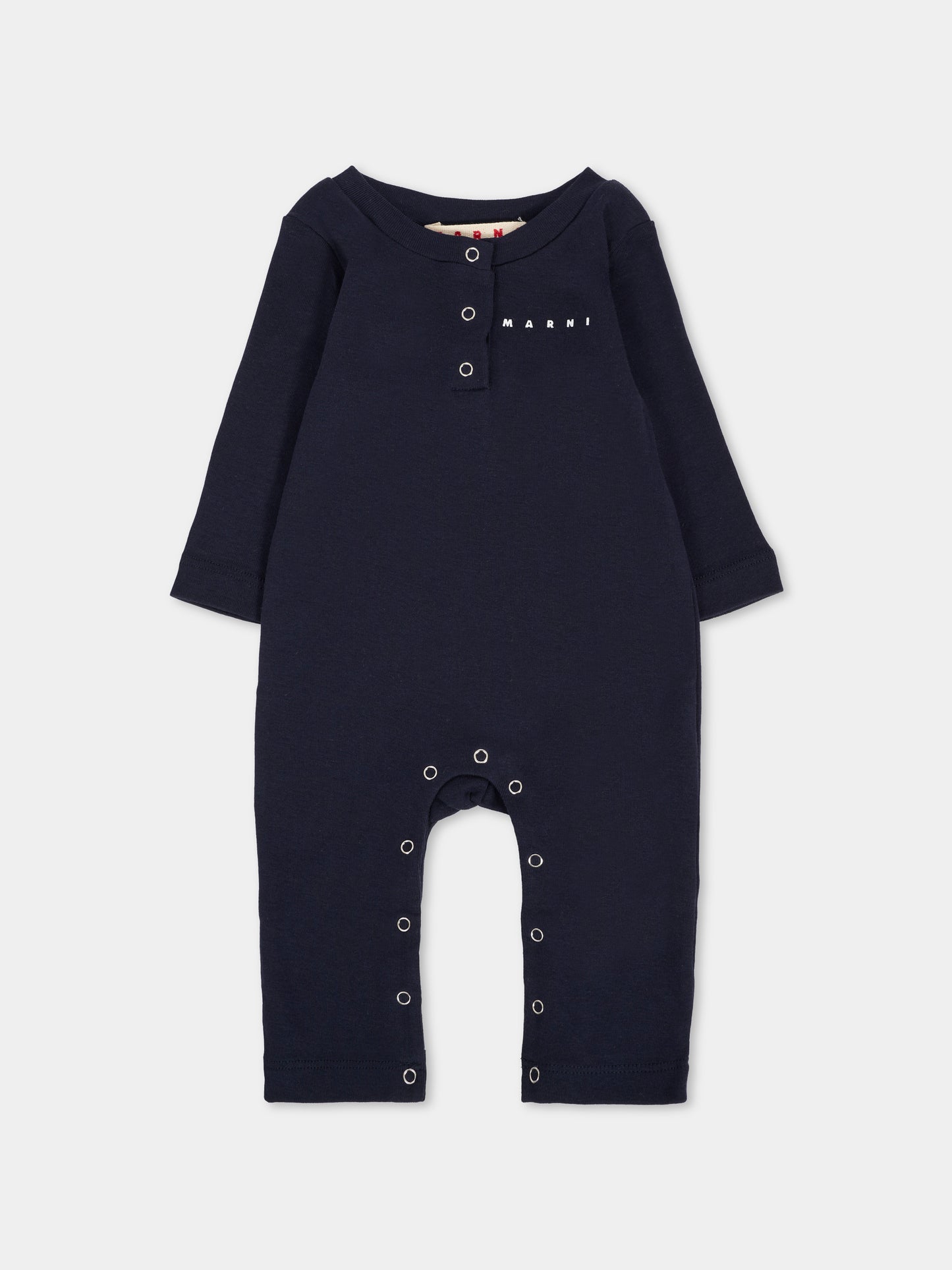Set tutina blu per neonato con logo,Marni Kids,M01532 M00UL 0M857