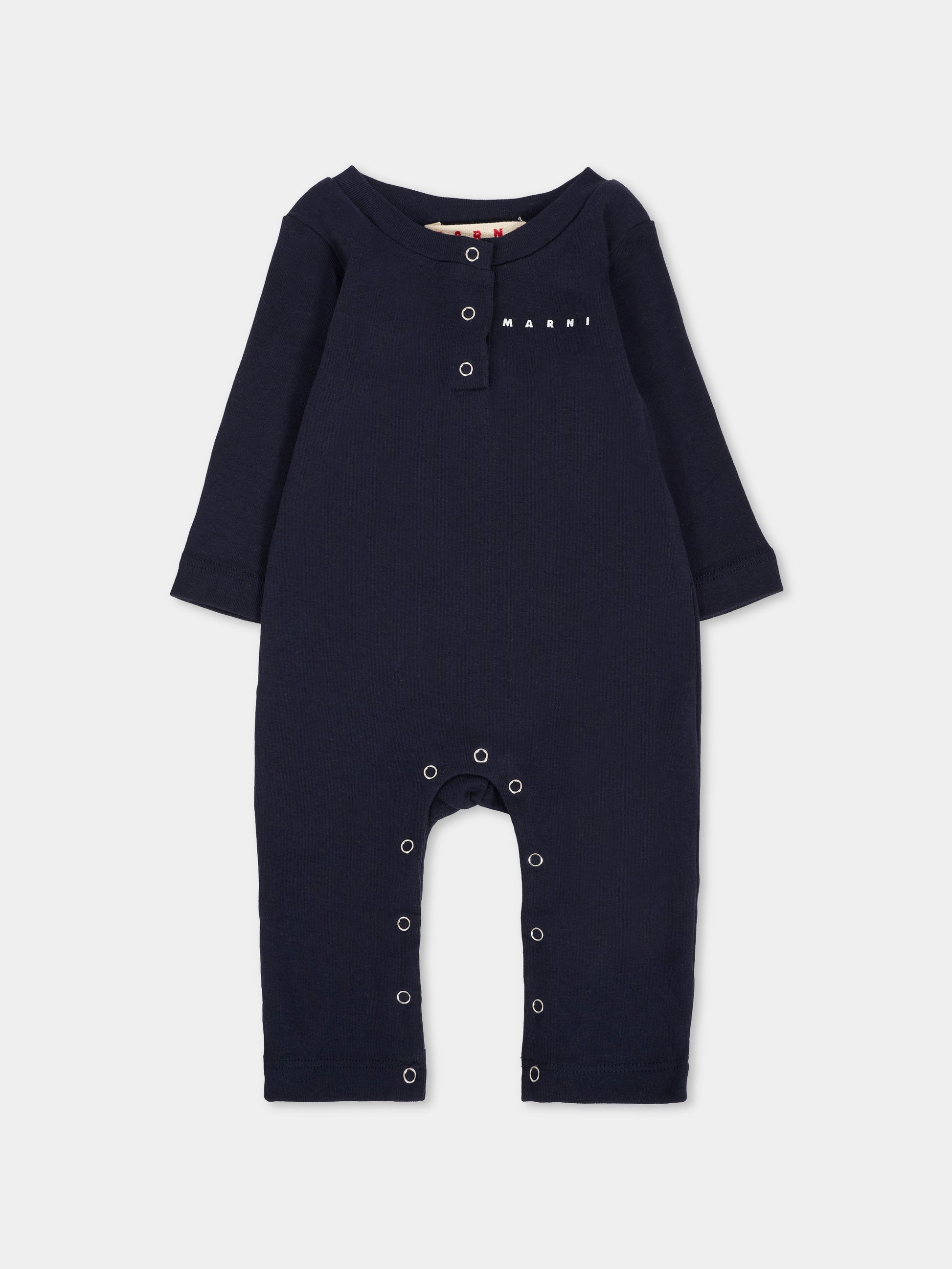Set tutina blu per neonato con logo,Marni Kids,M01532 M00UL 0M857