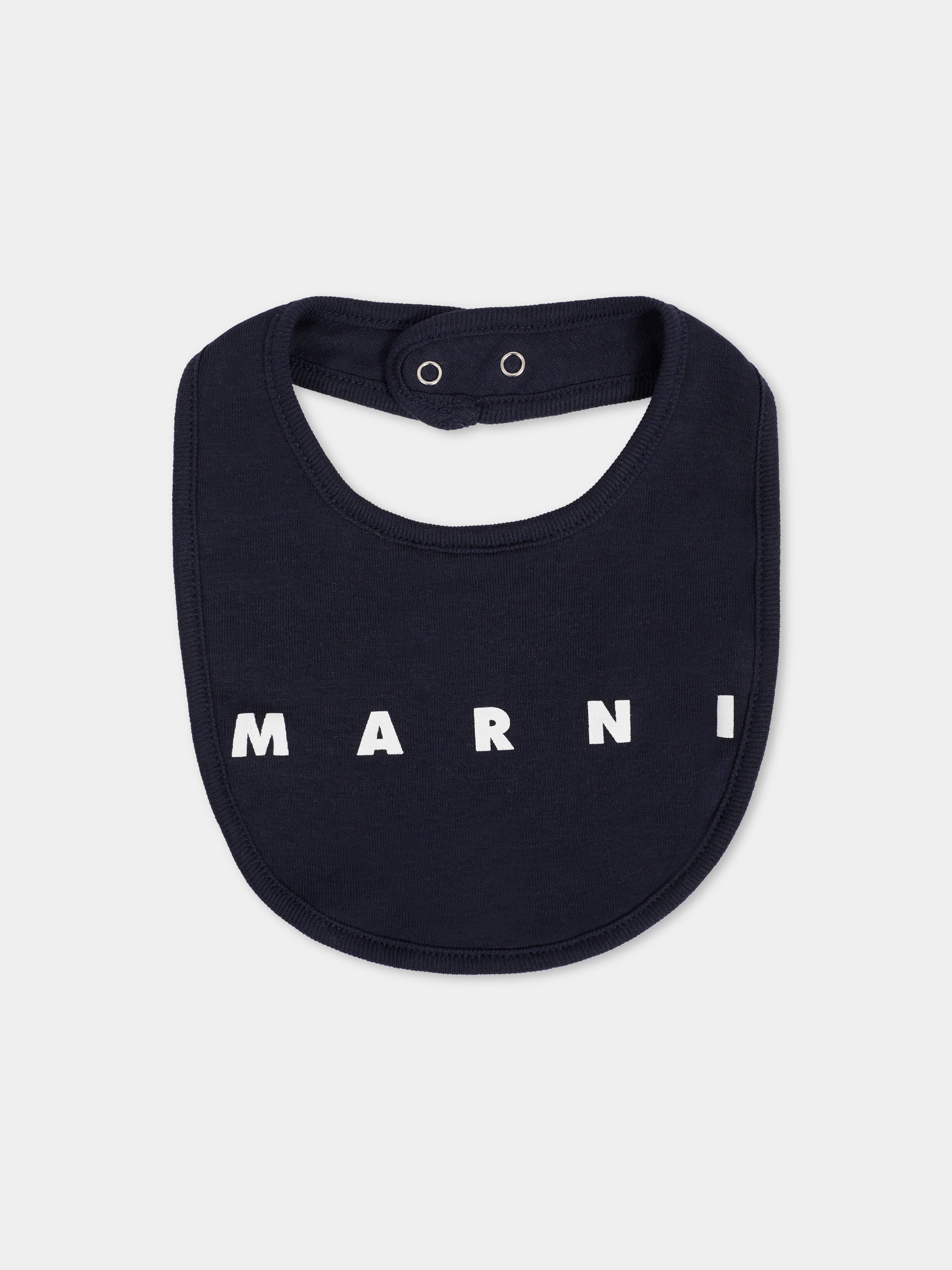 Set tutina blu per neonato con logo,Marni Kids,M01532 M00UL 0M857