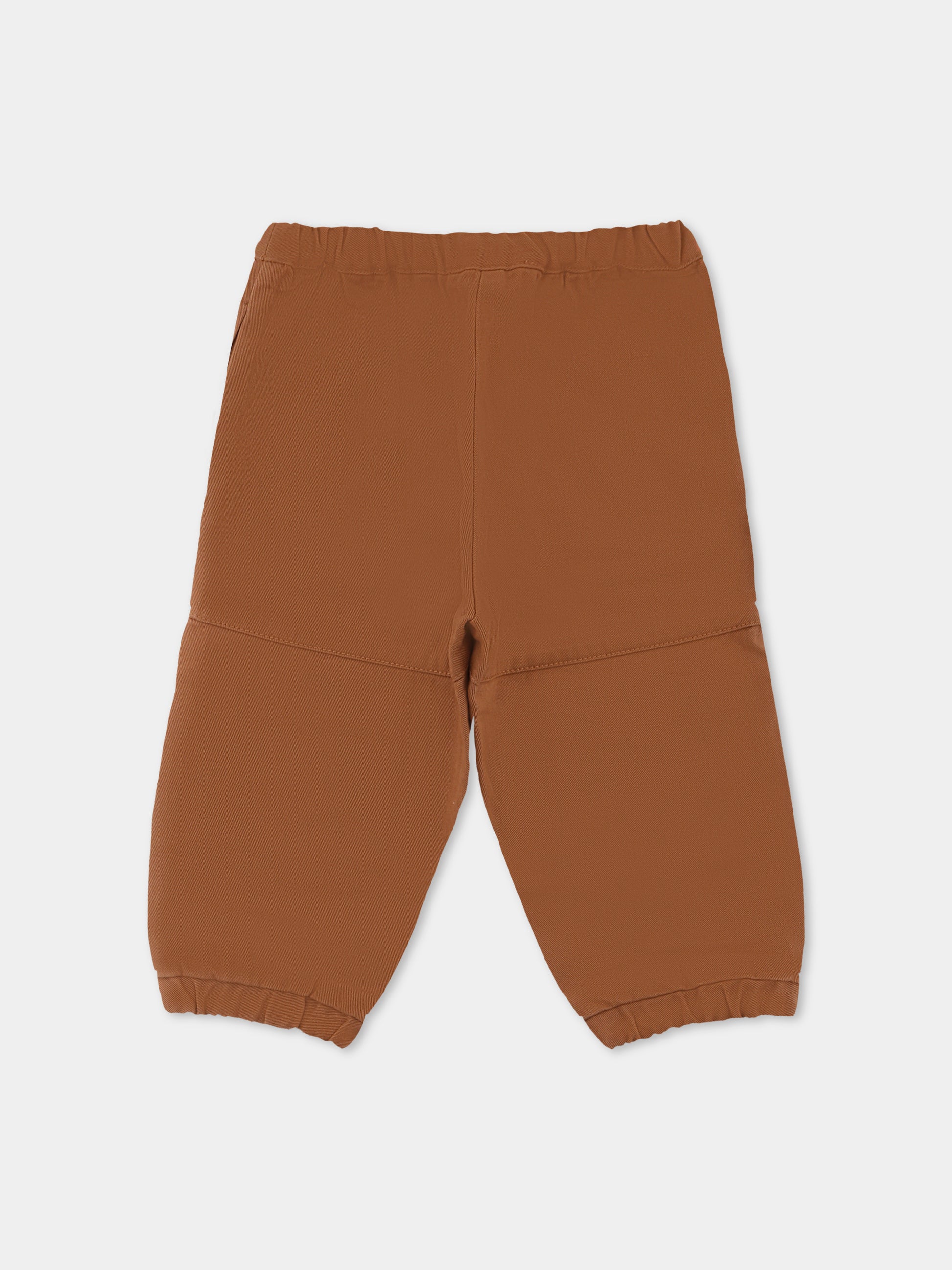 Pantaloni marroni per neonato con logo,Marni Kids,M01533 M00W1 0M716