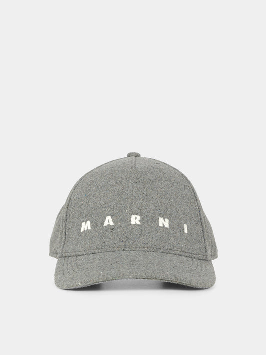 Cappello grigio per bambini con logo,Marni Kids,M01591 M00TR 0M923