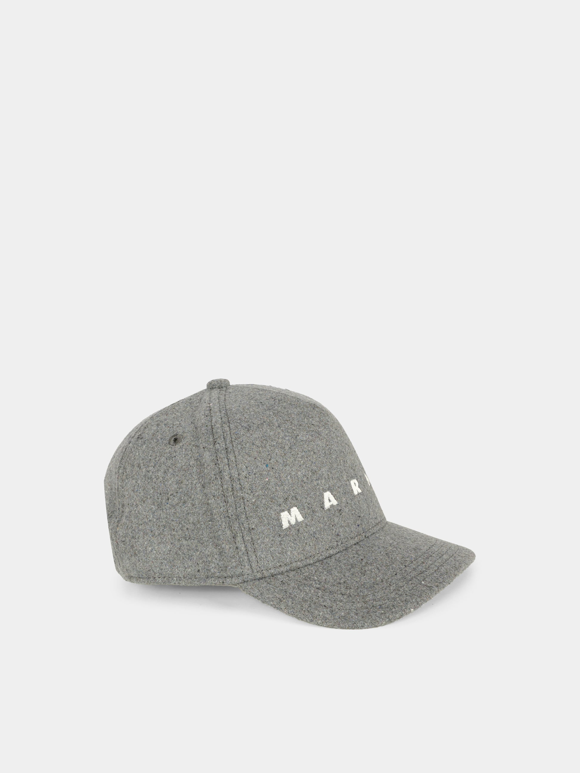 Cappello grigio per bambini con logo,Marni Kids,M01591 M00TR 0M923