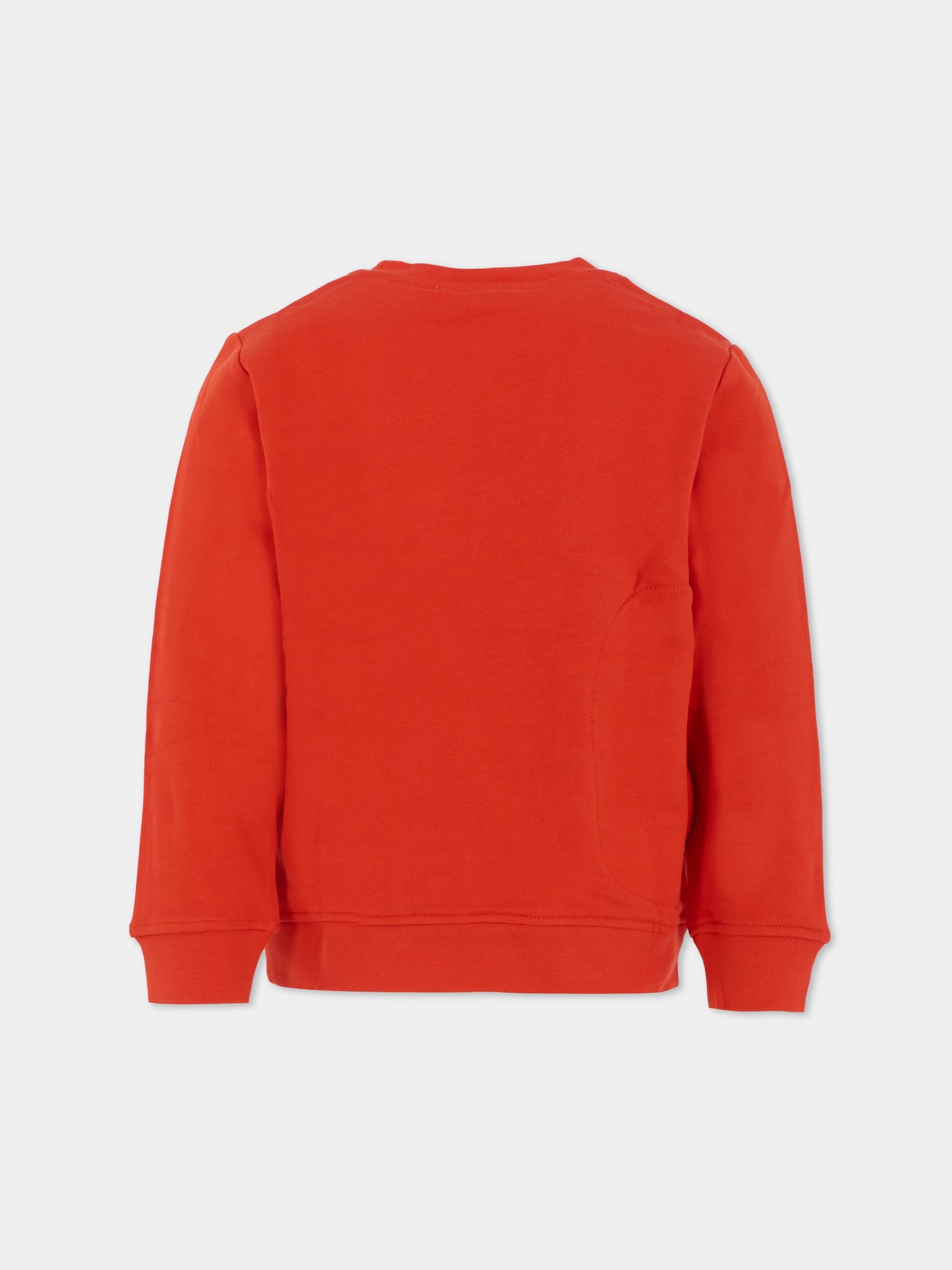 Felpa rossa per bambini con babbo natale,Stella Mccartney Kids,TX4P30 Z3059 421
