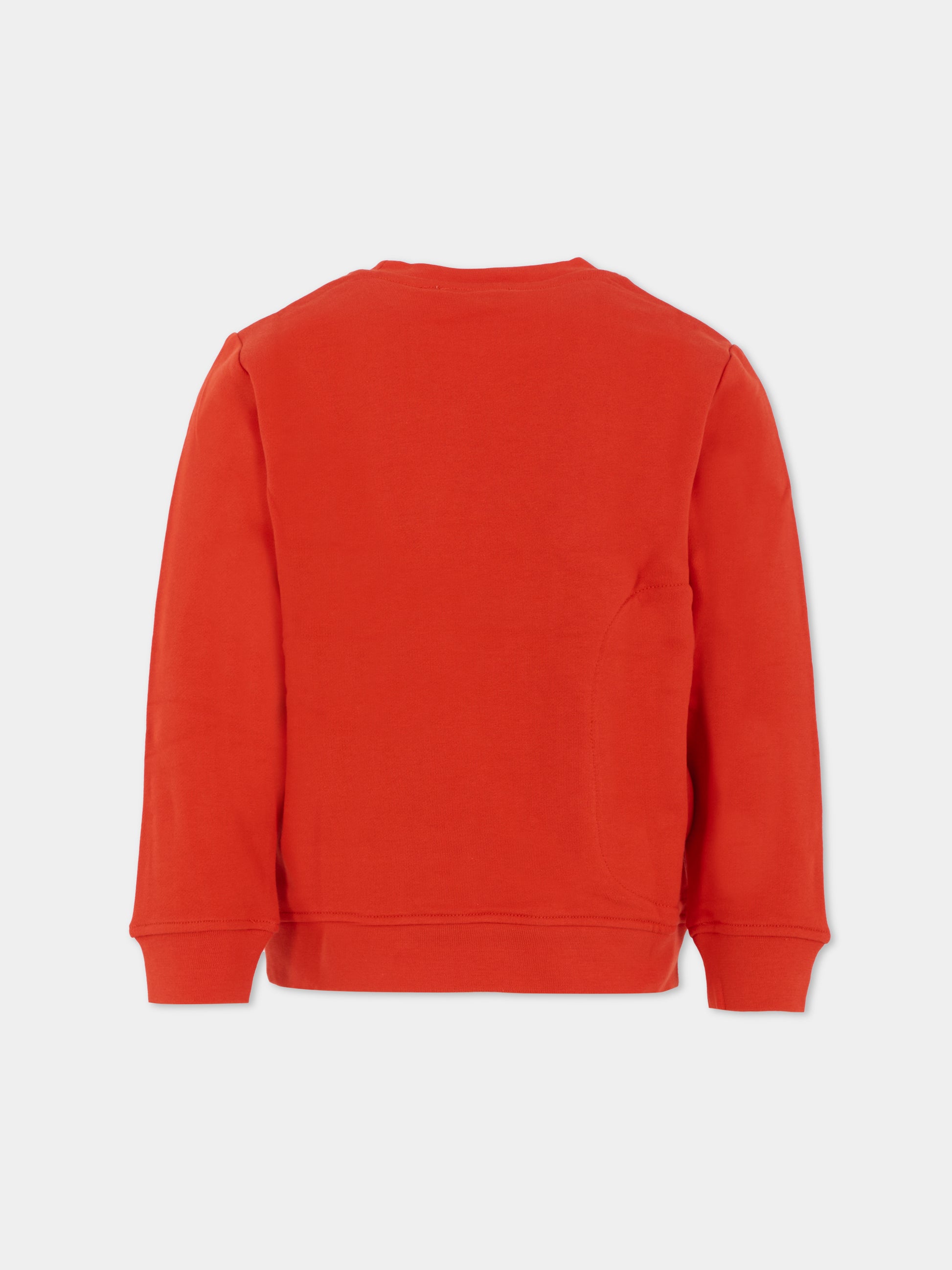 Felpa rossa per bambini con babbo natale,Stella Mccartney Kids,TX4P30 Z3059 421
