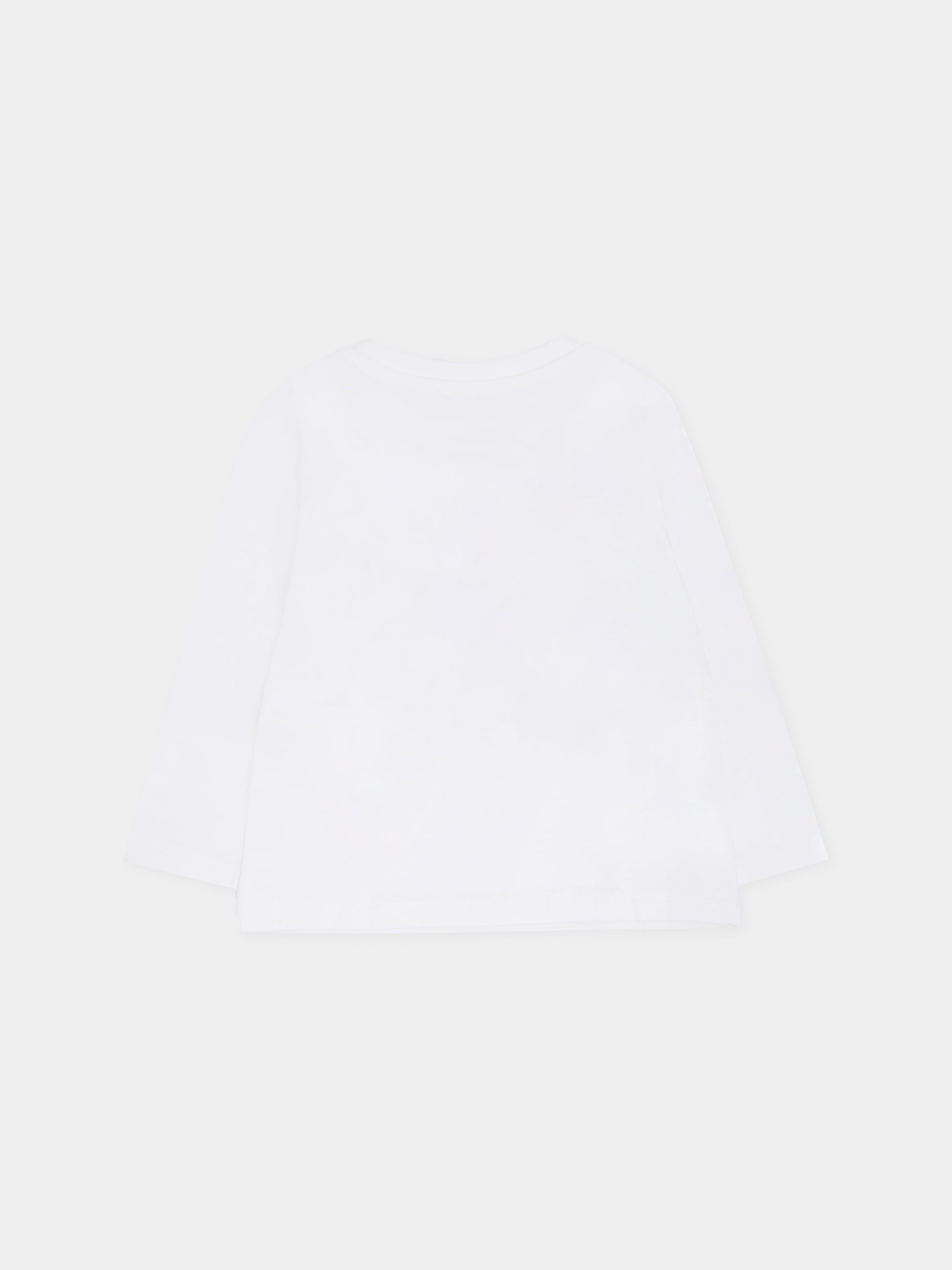 T-shirt avorio per neonato con scoiattolo,Stella Mccartney Kids,TX8590 Z0434 101